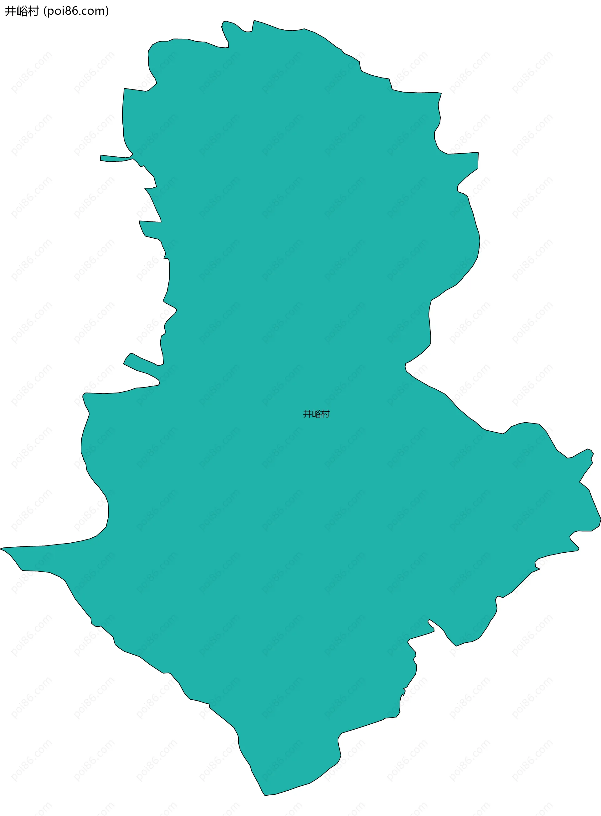 井峪村边界地图