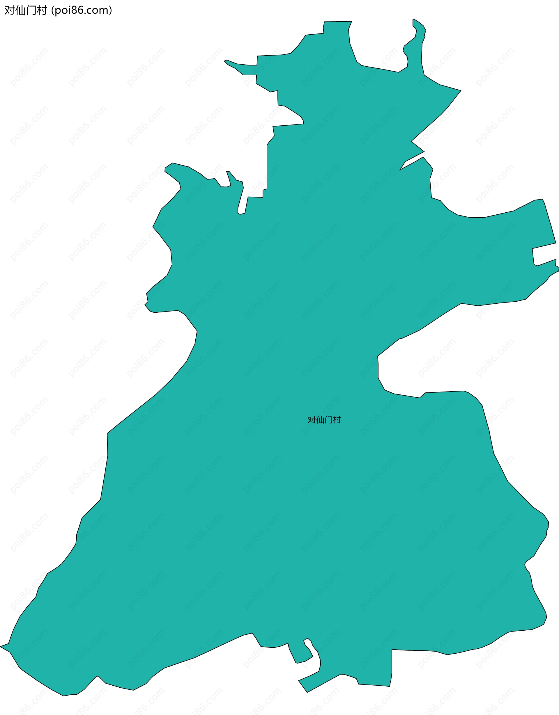 对仙门村边界地图