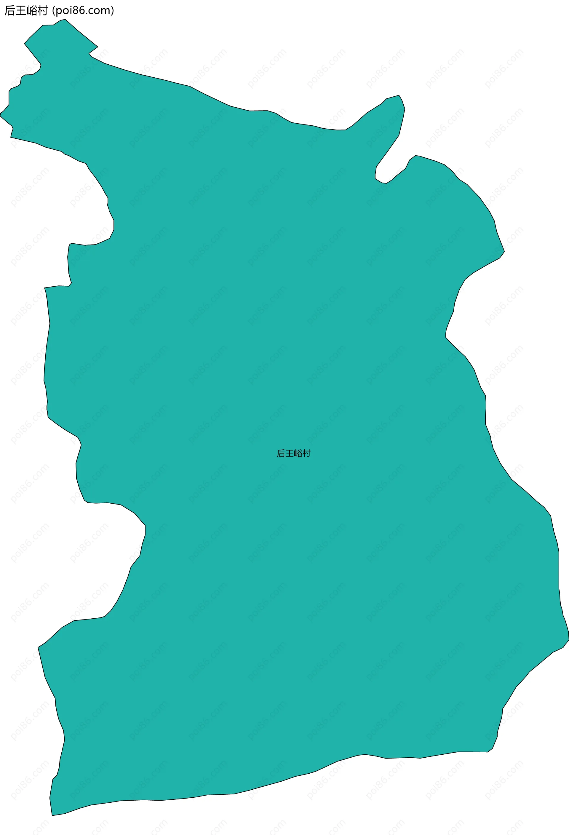 后王峪村边界地图