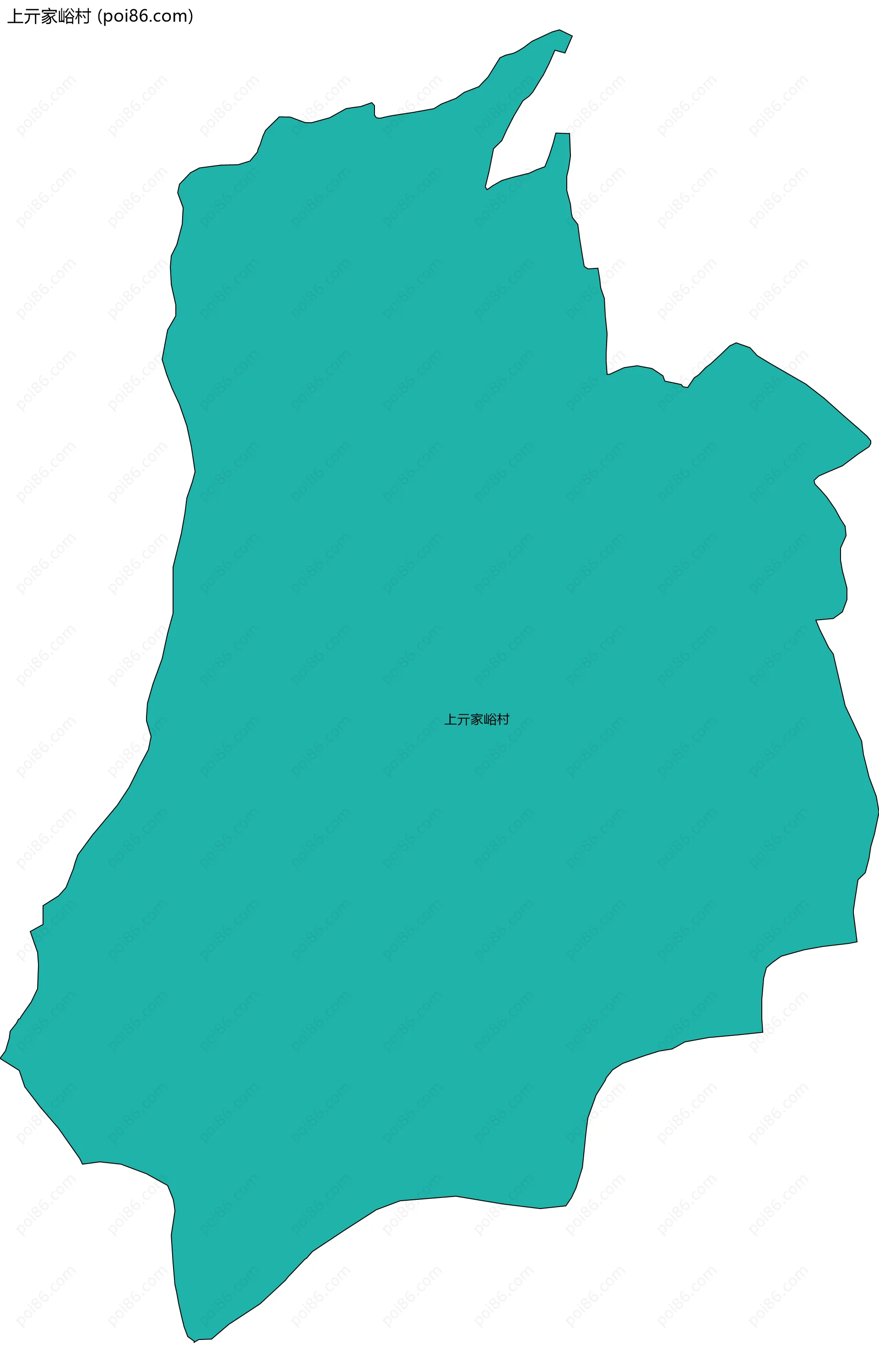 上亓家峪村边界地图