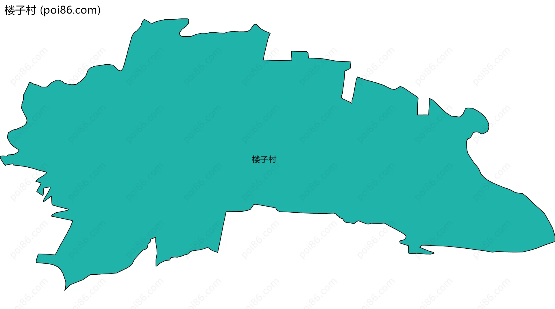 楼子村边界地图