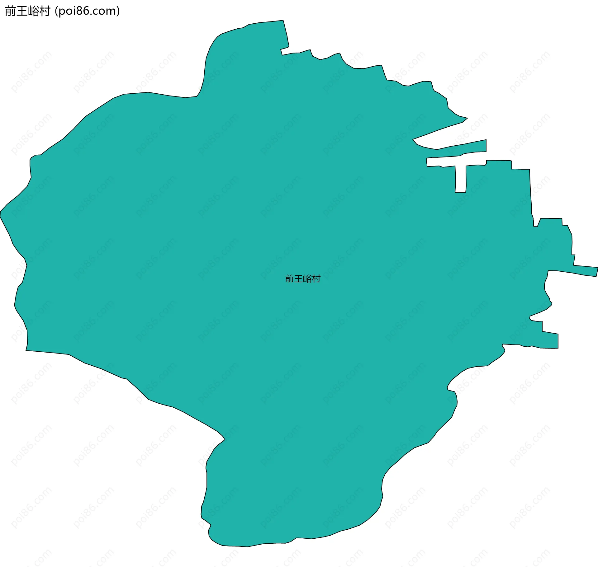 前王峪村边界地图