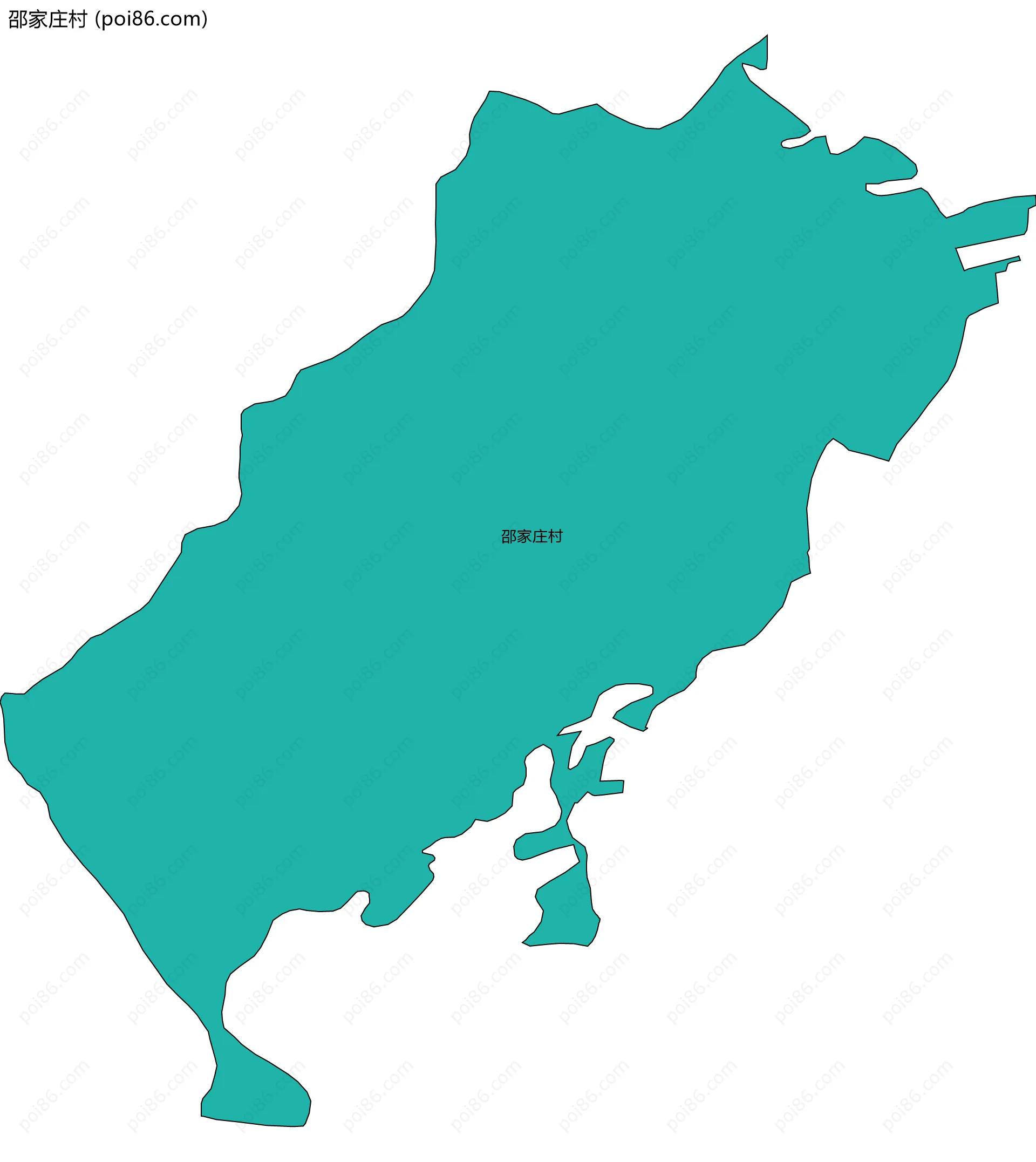 邵家庄村边界地图