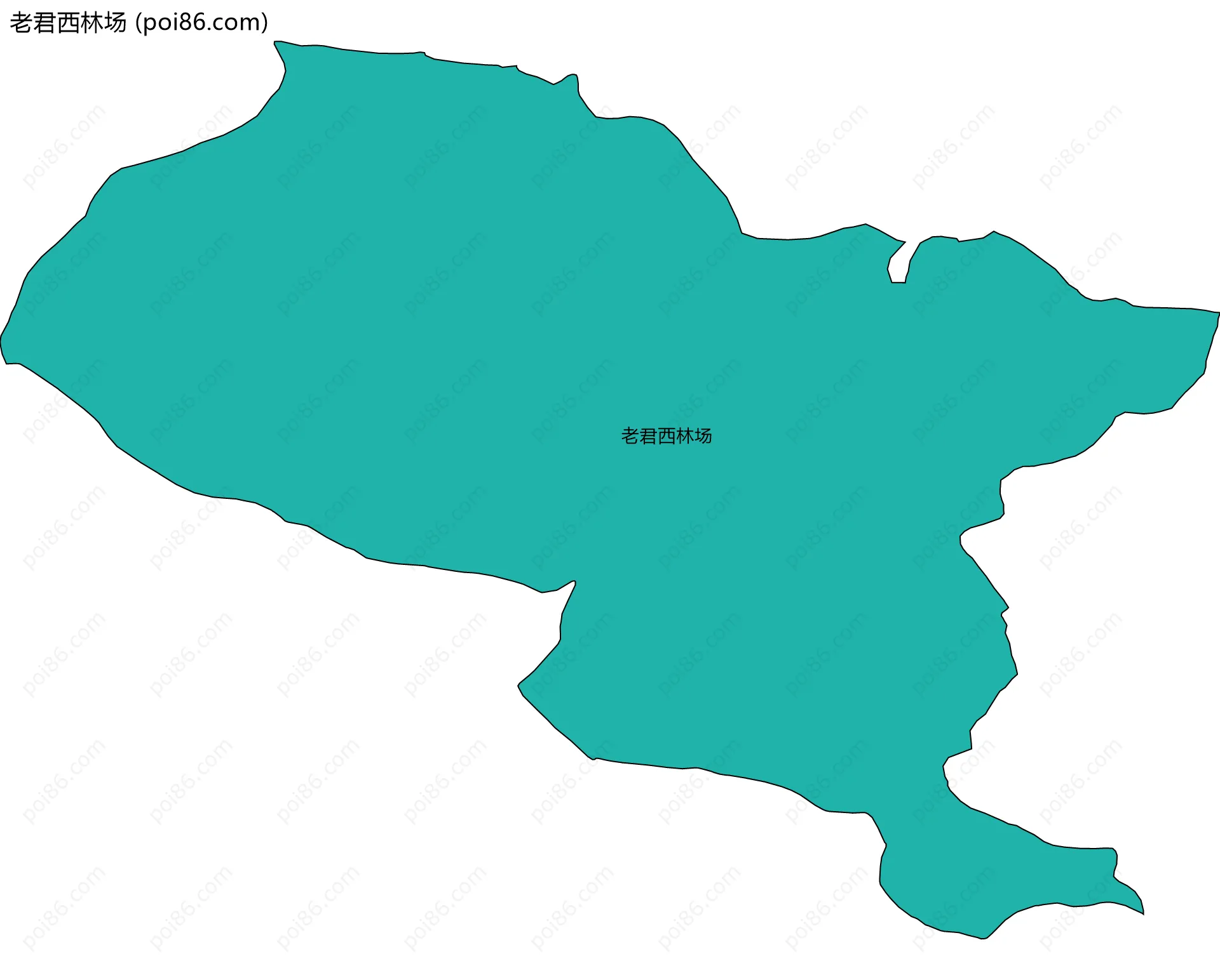 老君西林场边界地图