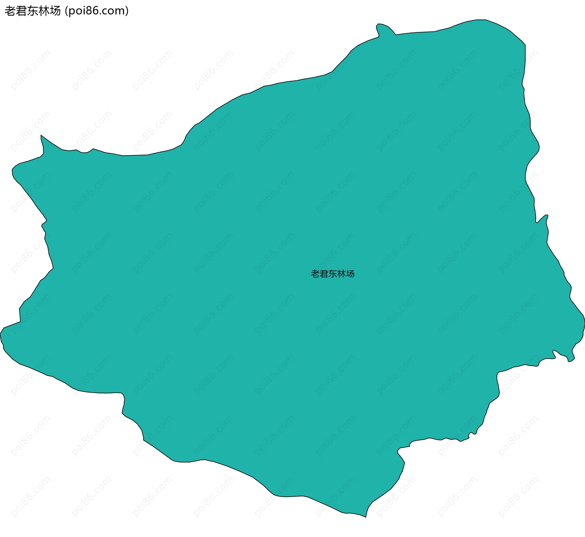 老君东林场边界地图