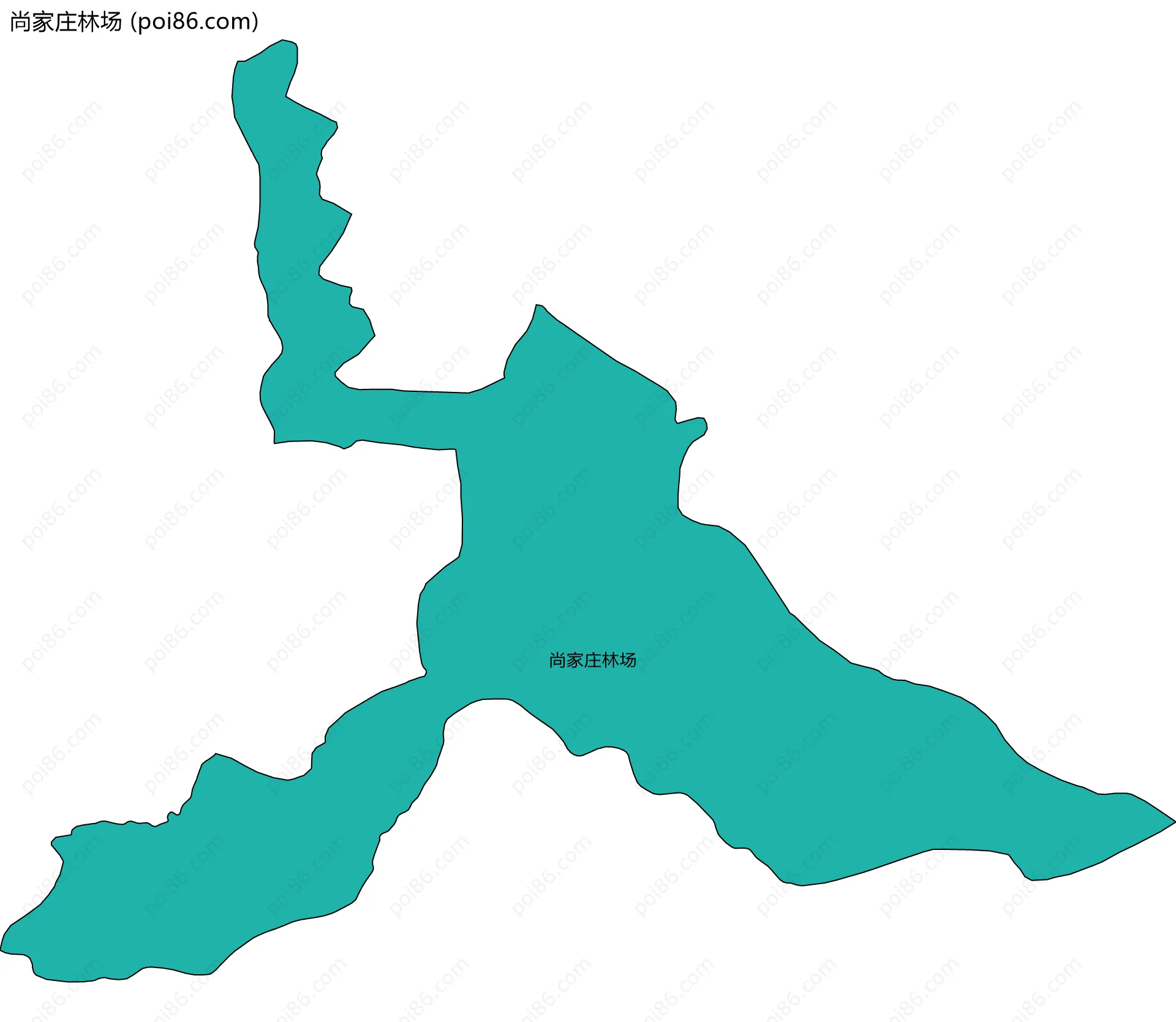 尚家庄林场边界地图