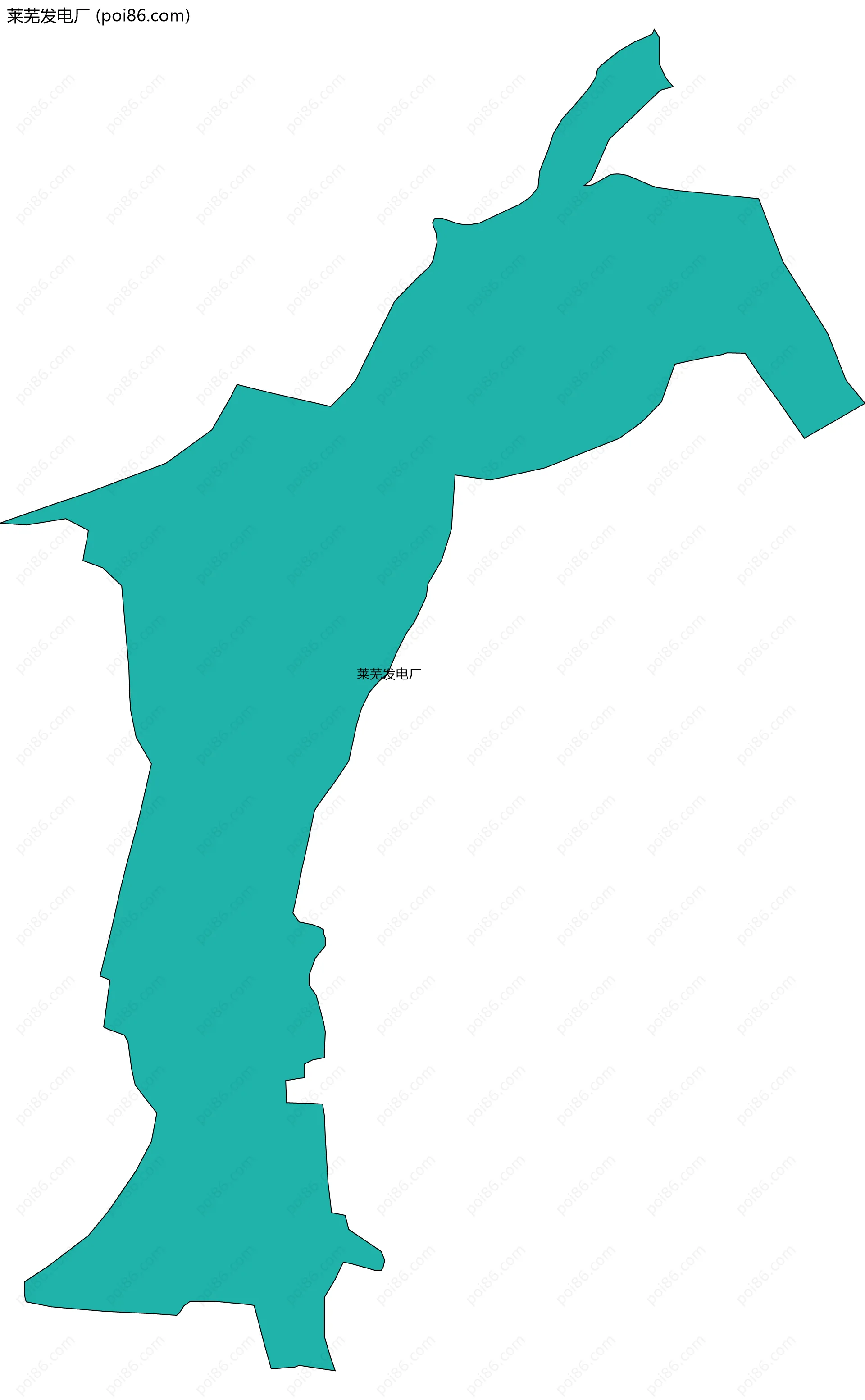 莱芜发电厂边界地图