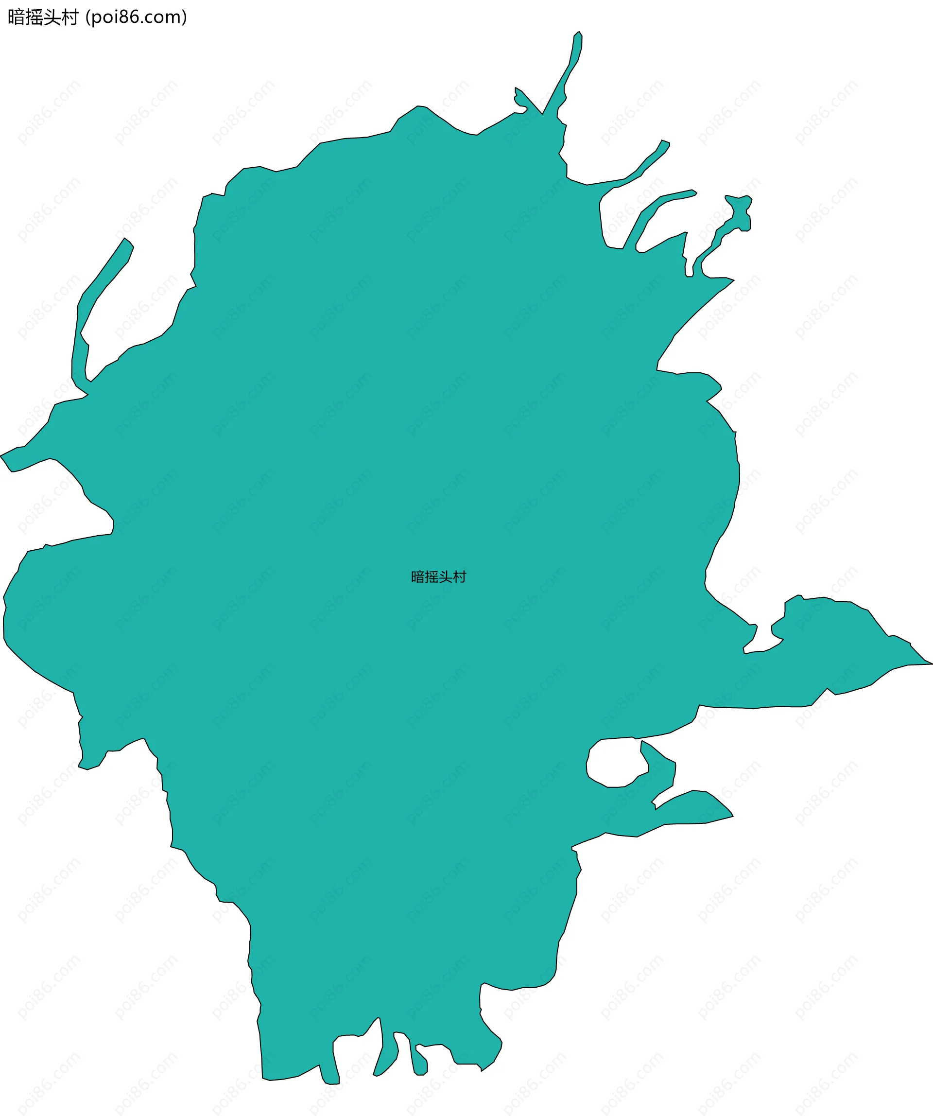 暗摇头村边界地图