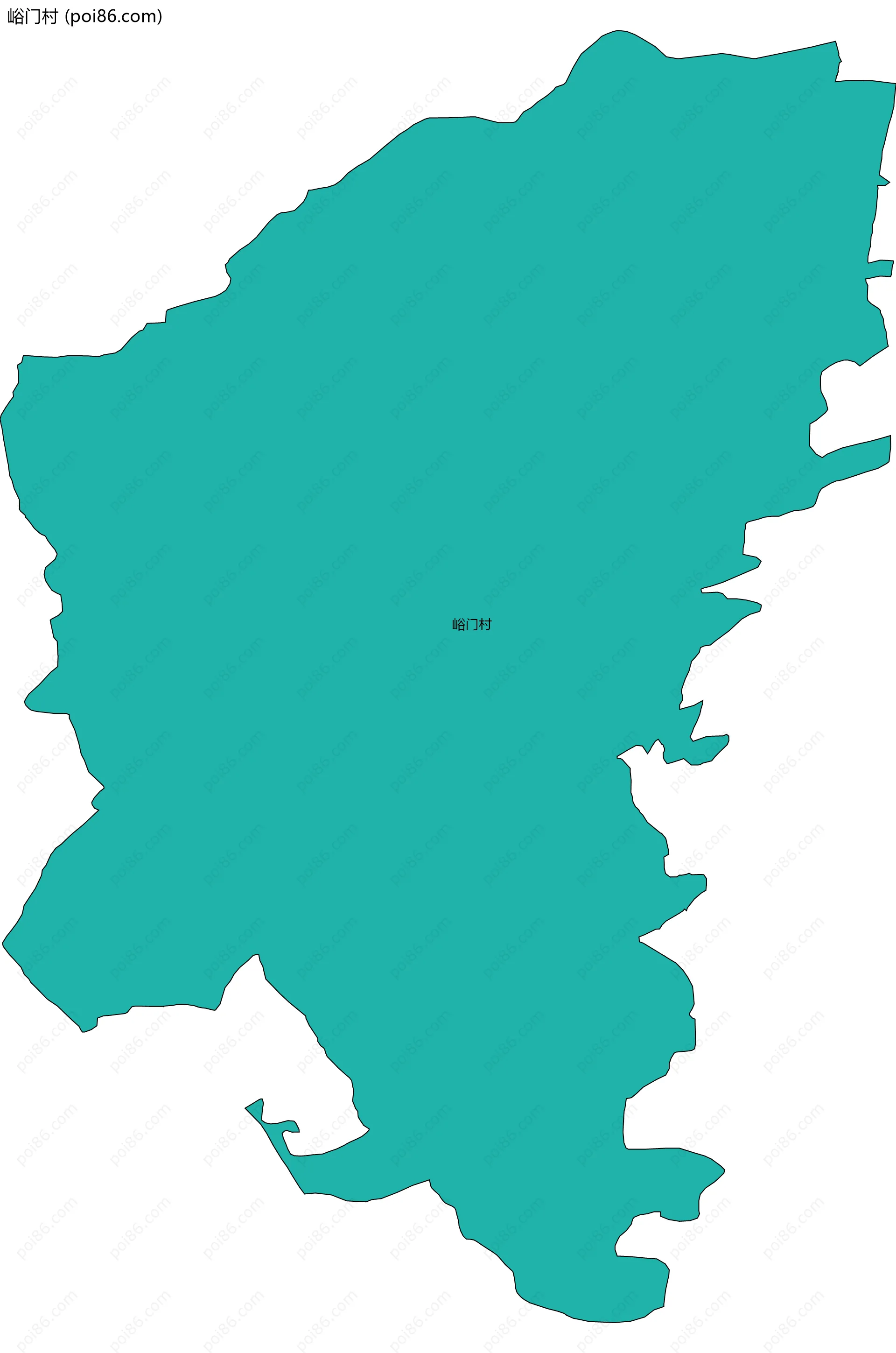 峪门村边界地图