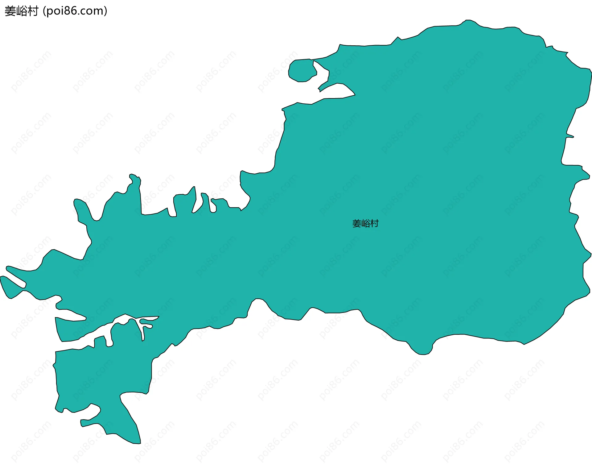 姜峪村边界地图