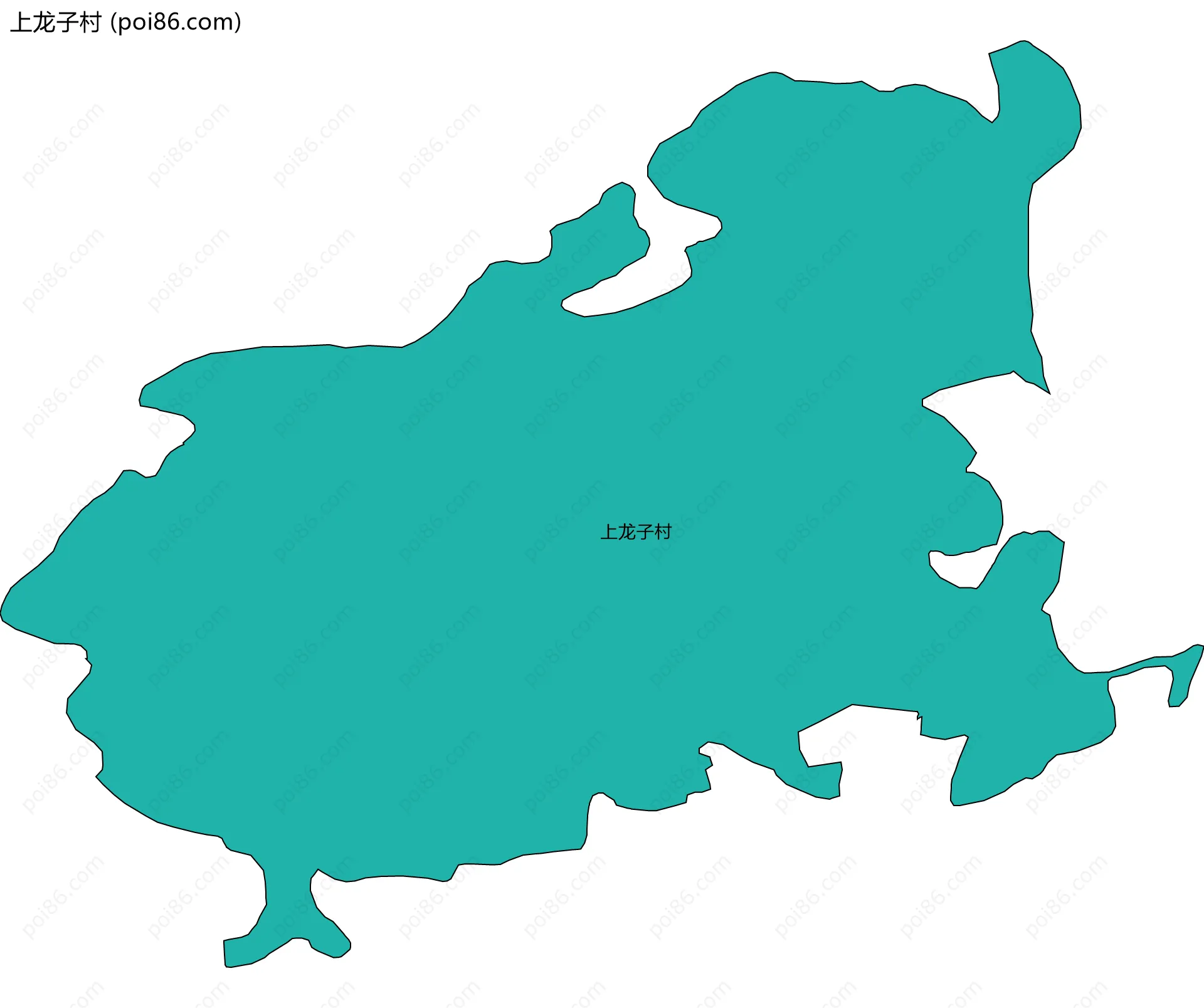 上龙子村边界地图