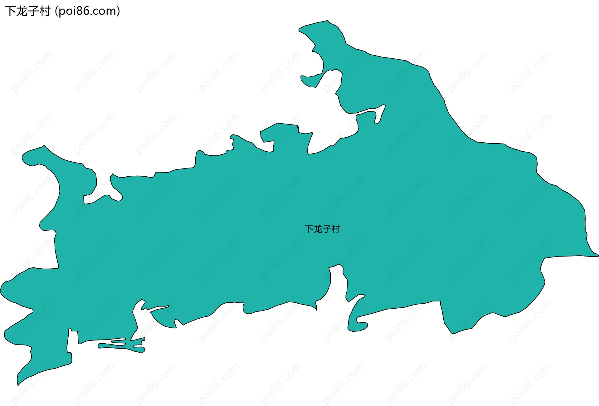 下龙子村边界地图