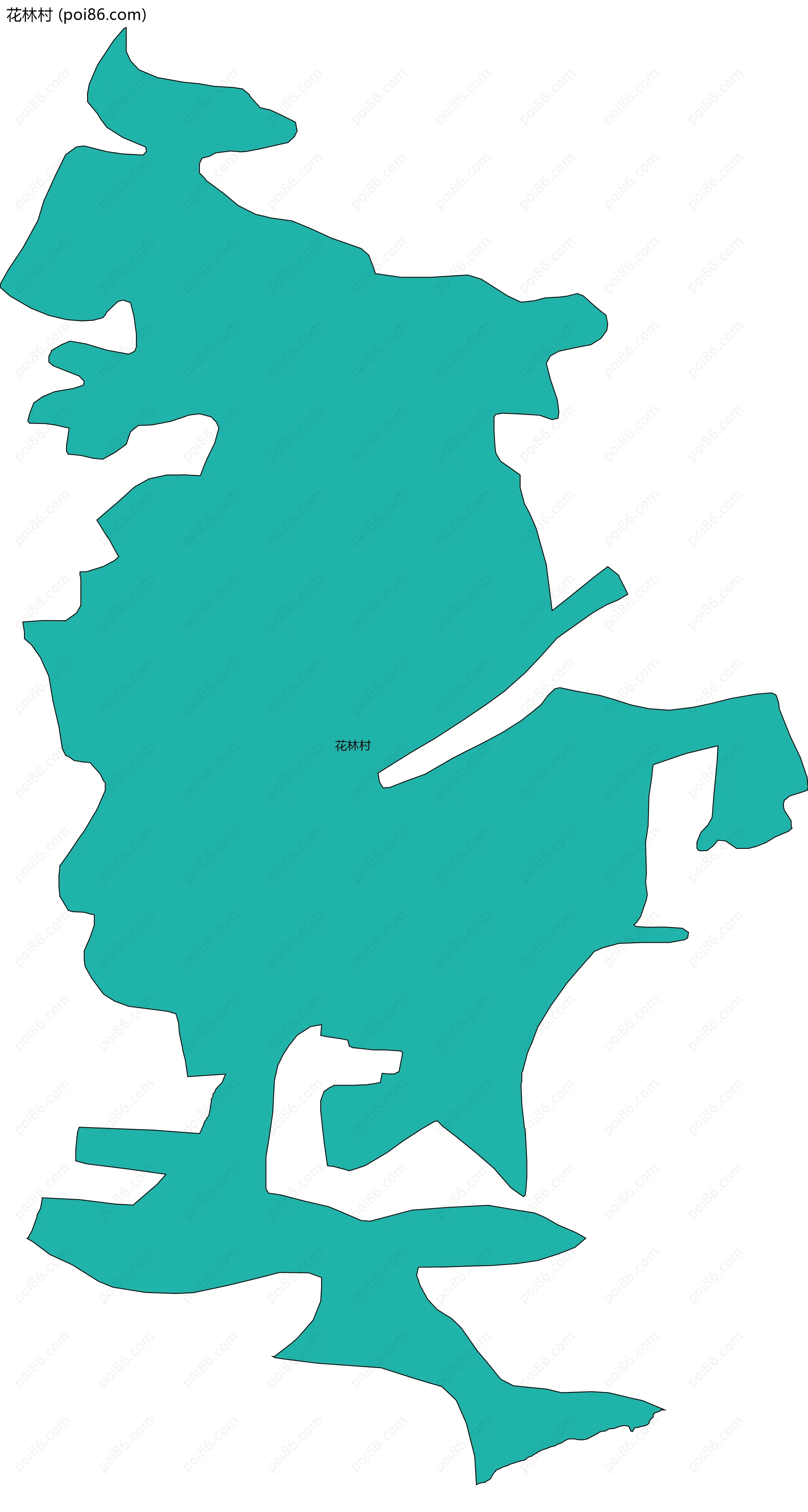 花林村边界地图