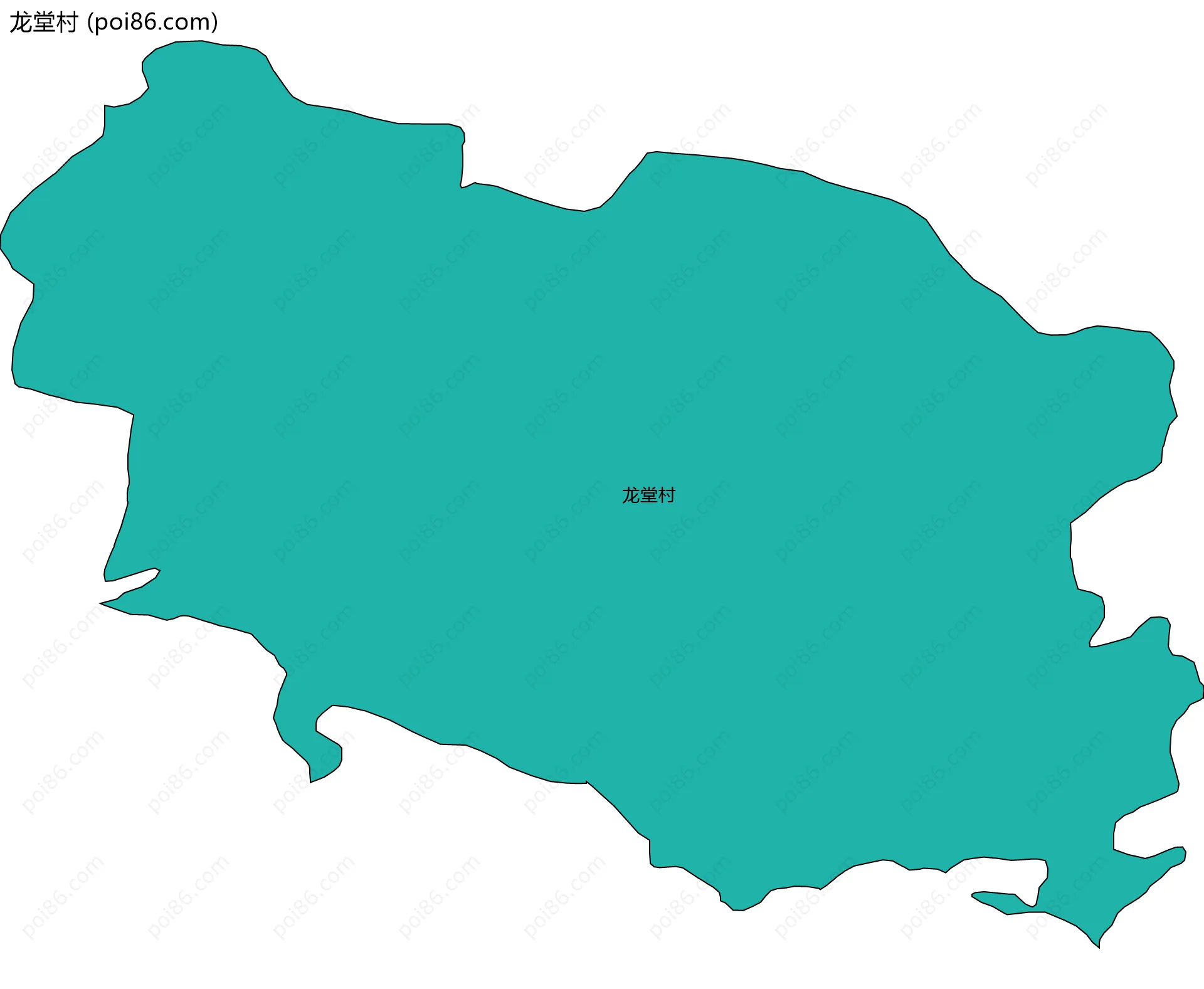 龙堂村边界地图