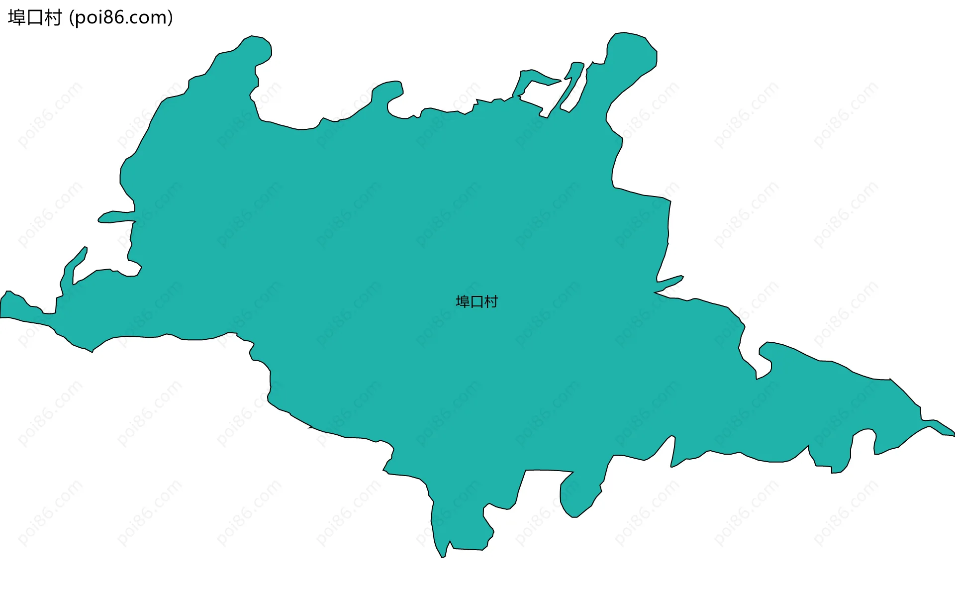 埠口村边界地图