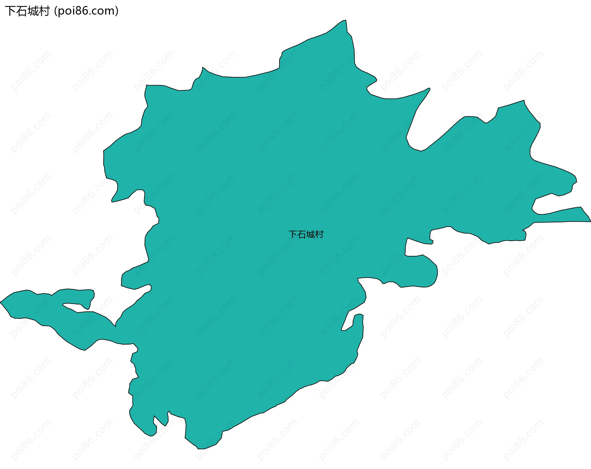 下石城村边界地图