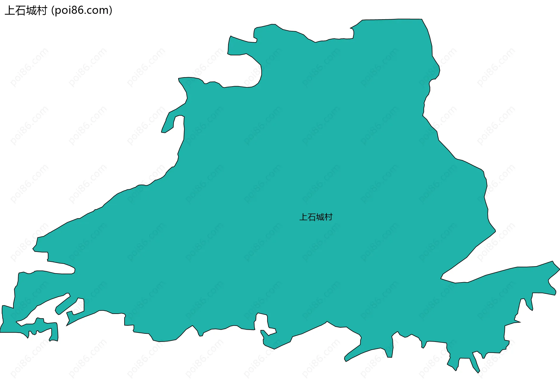 上石城村边界地图