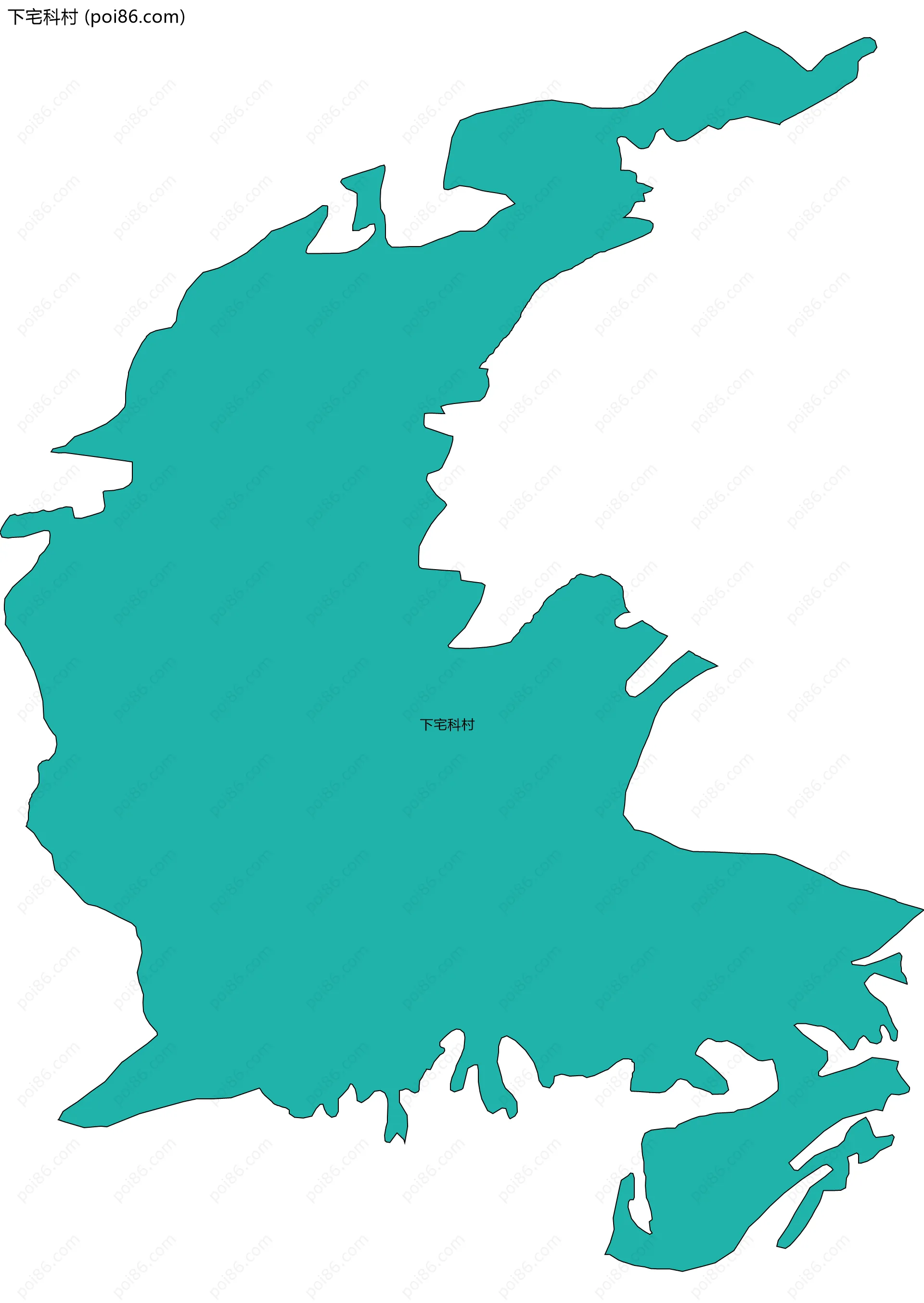 下宅科村边界地图