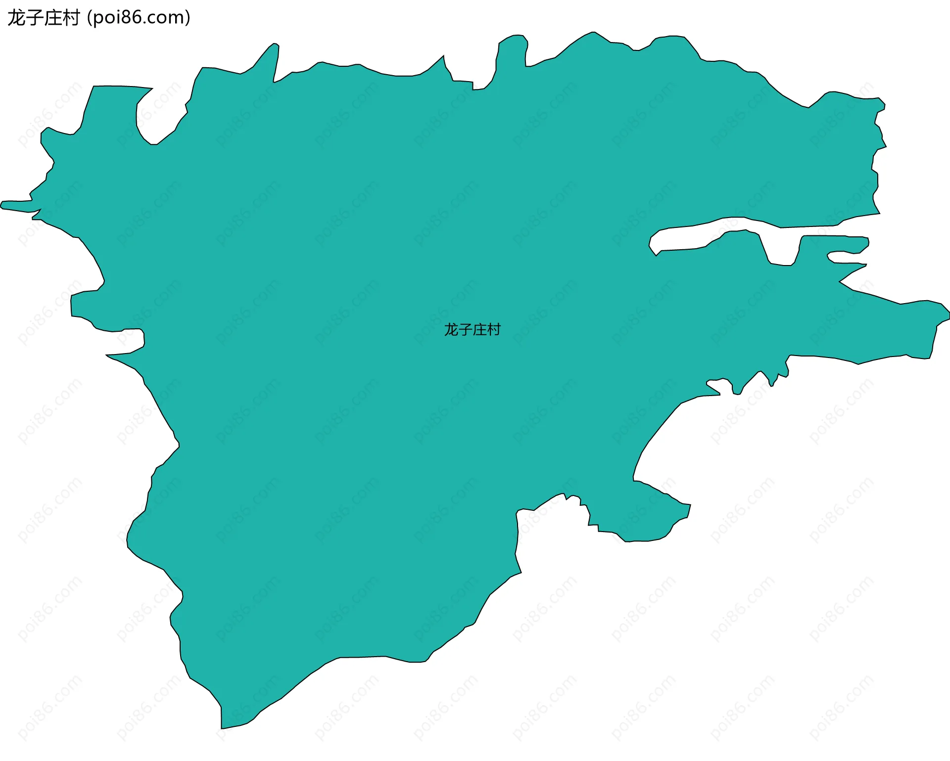 龙子庄村边界地图