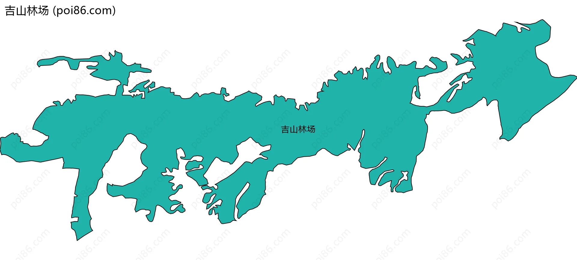 吉山林场边界地图