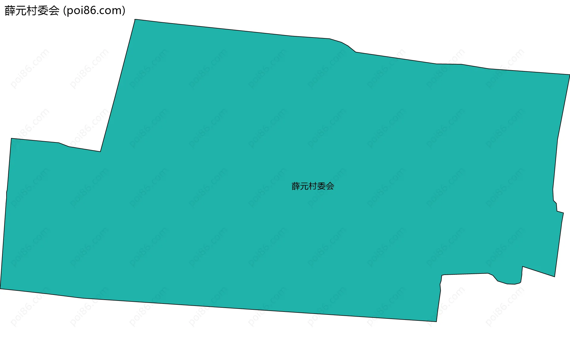 薛元村委会边界地图