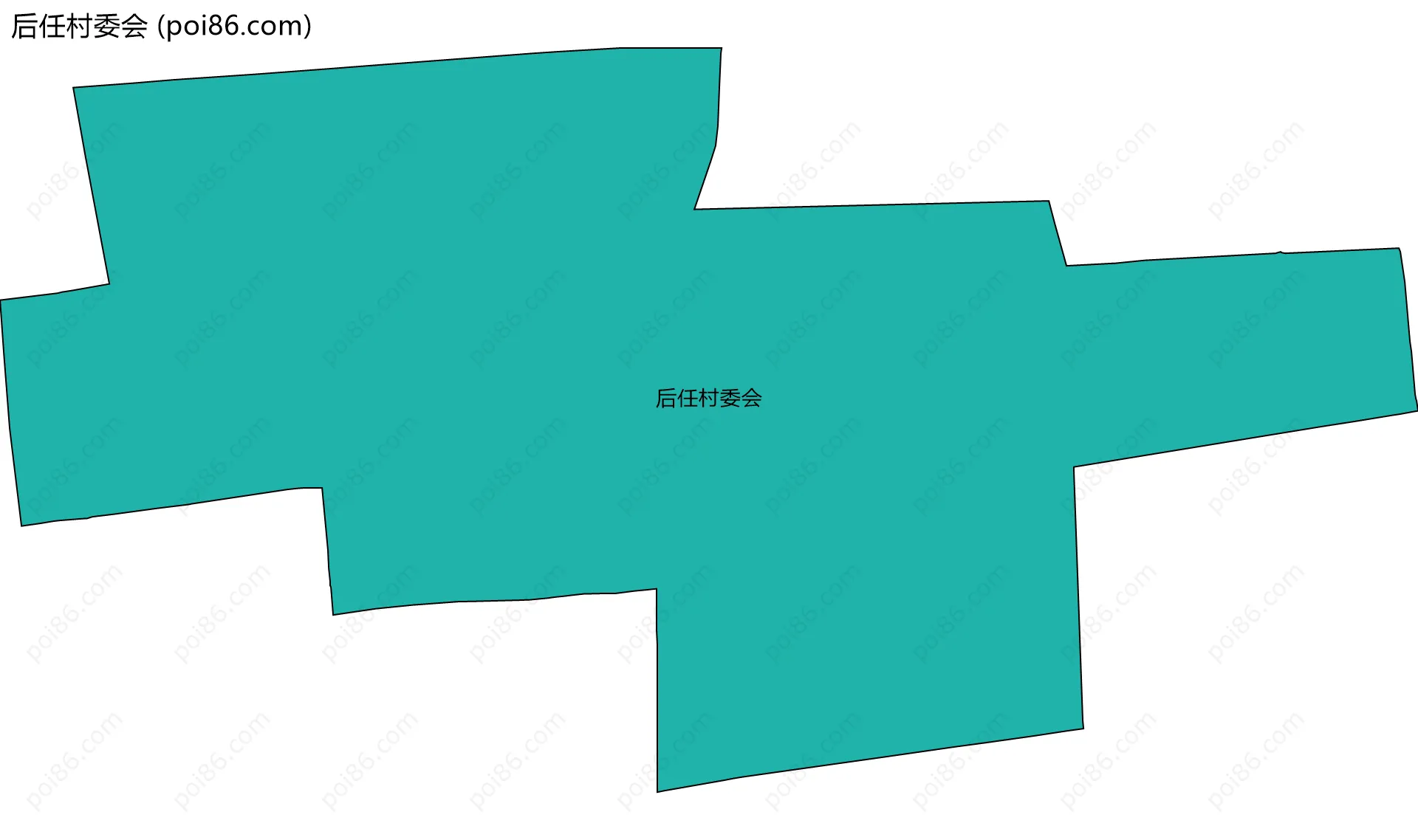 后任村委会边界地图