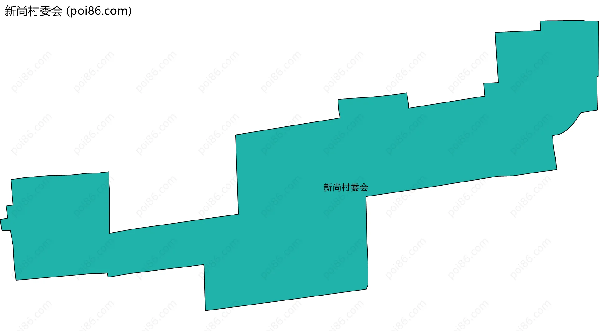 新尚村委会边界地图