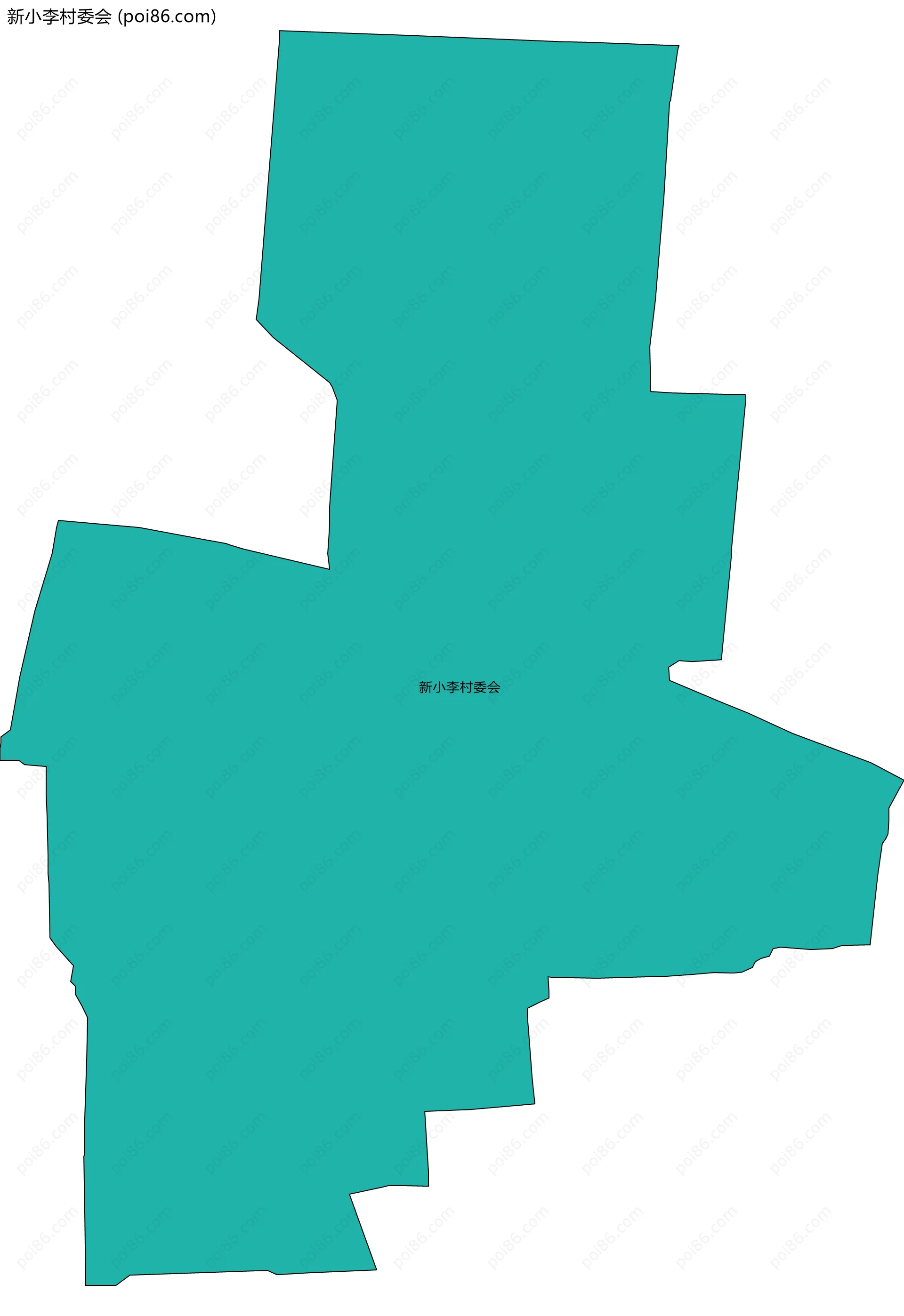 新小李村委会边界地图