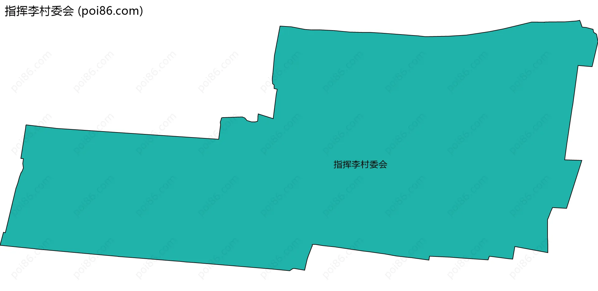 指挥李村委会边界地图