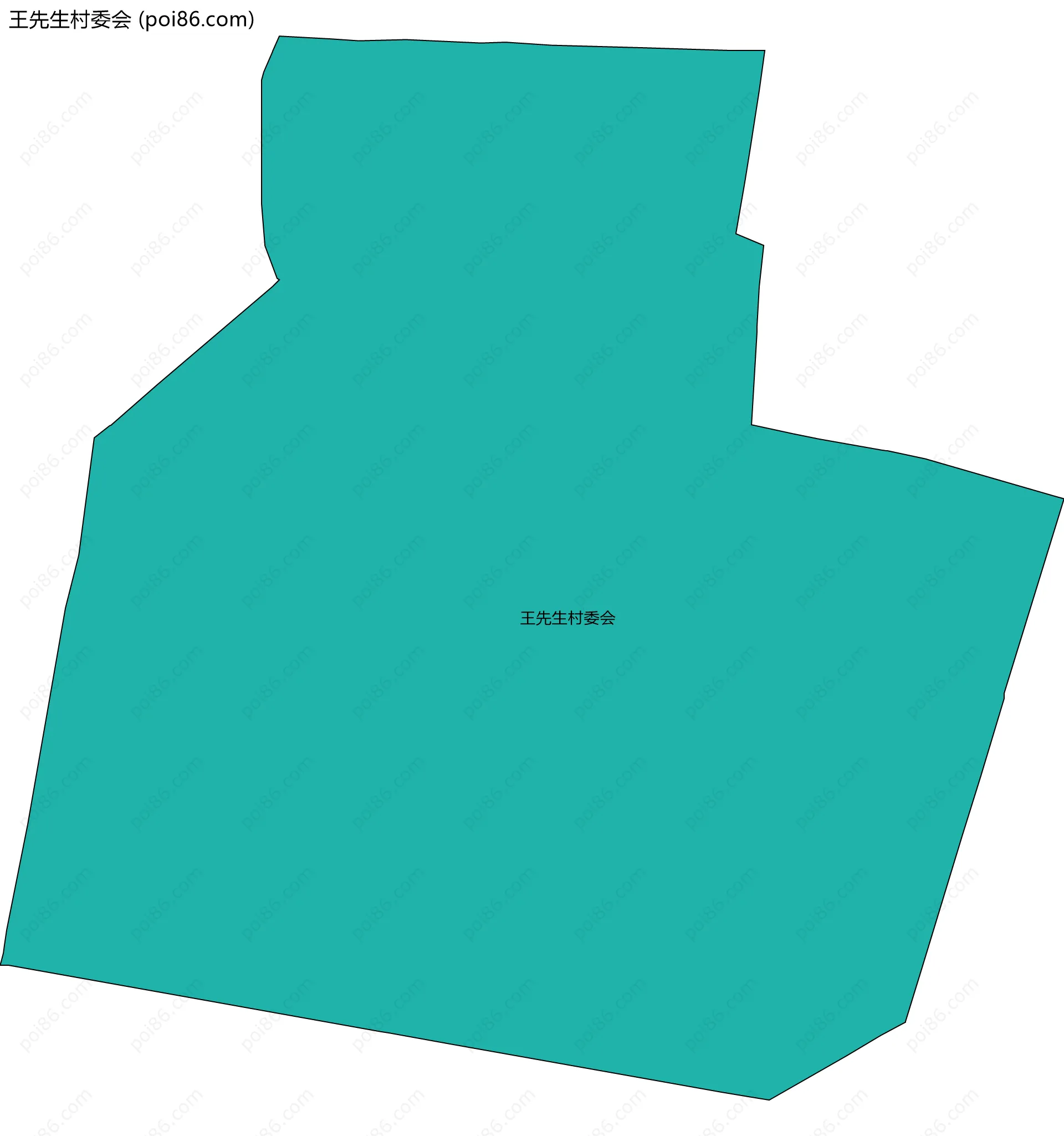 王先生村委会边界地图