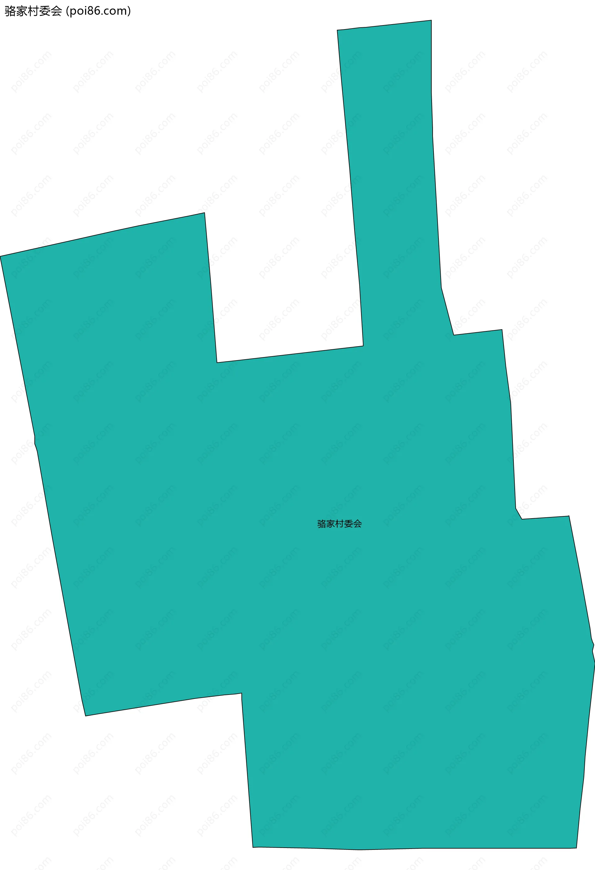 骆家村委会边界地图