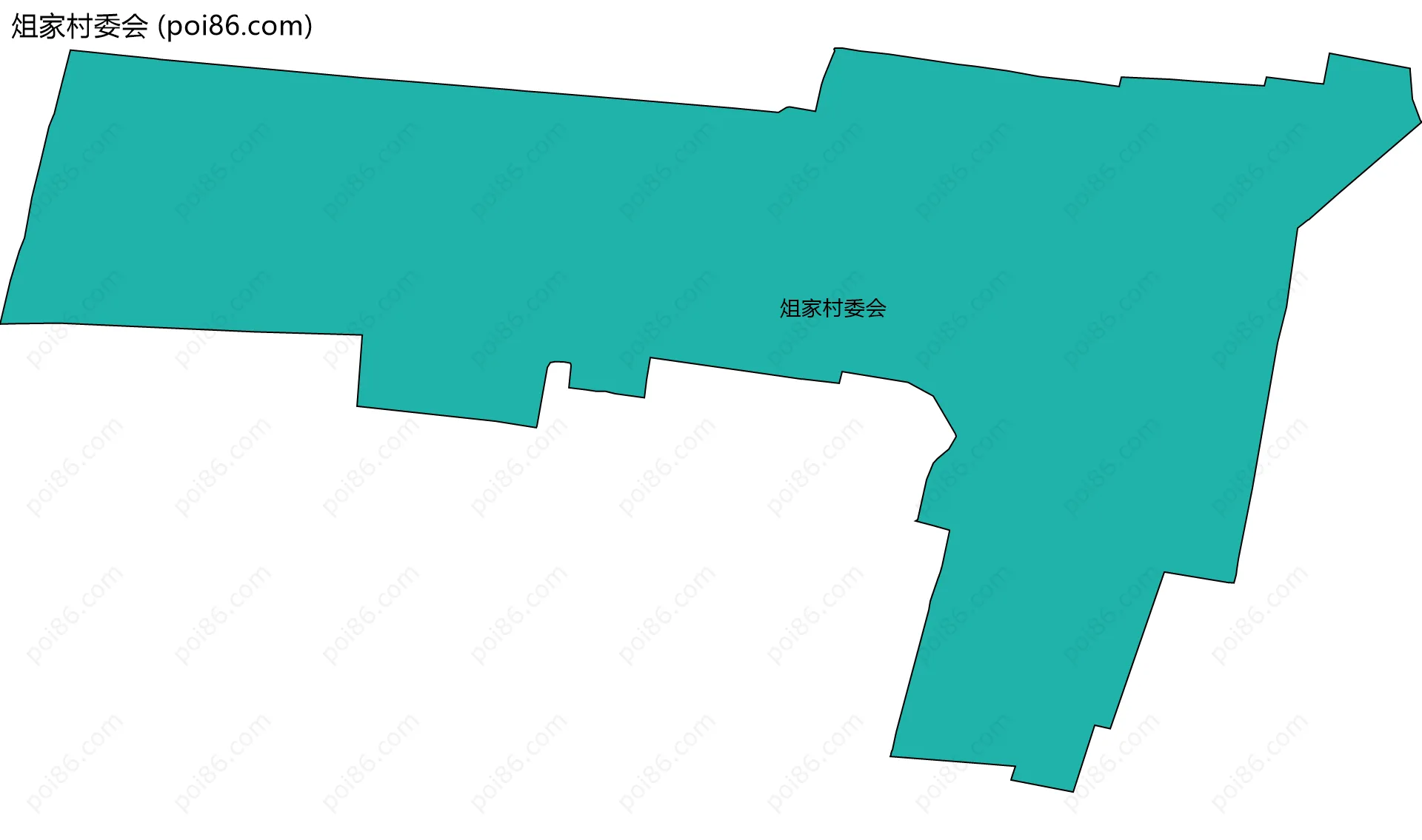俎家村委会边界地图