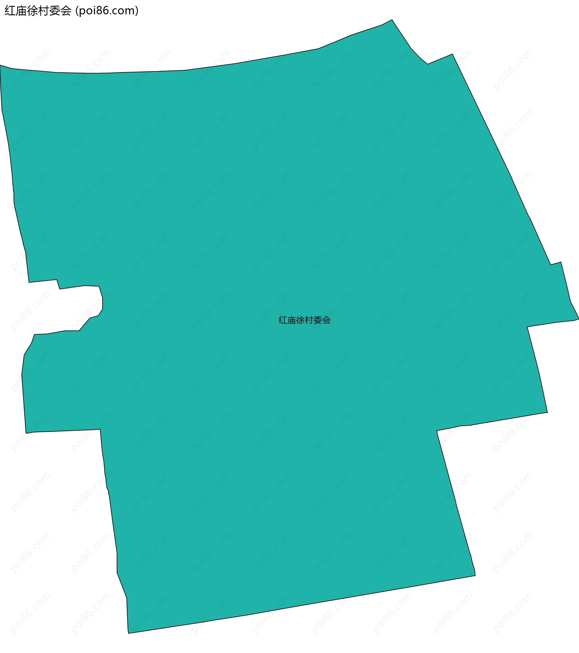 红庙徐村委会边界地图