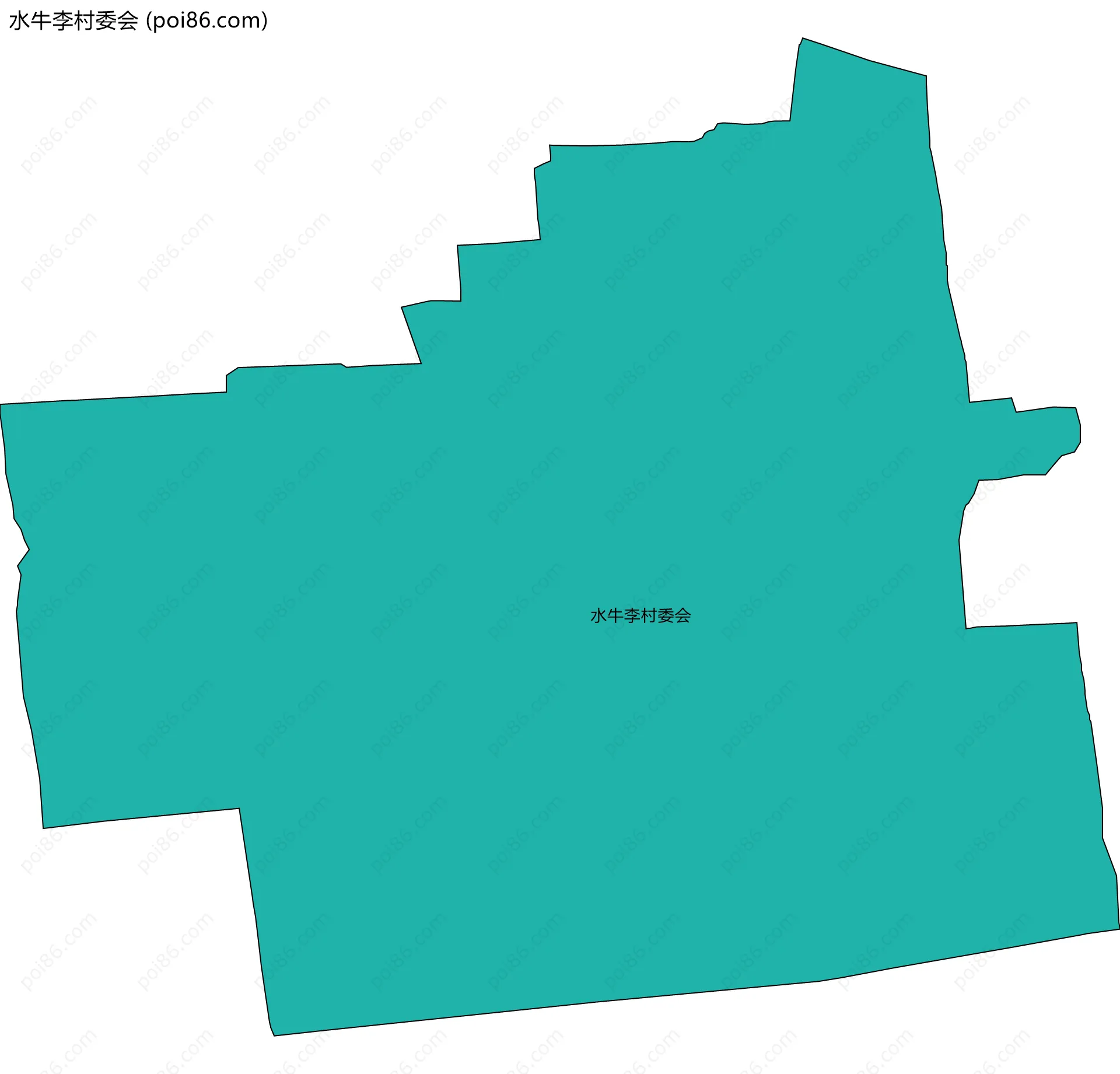 水牛李村委会边界地图