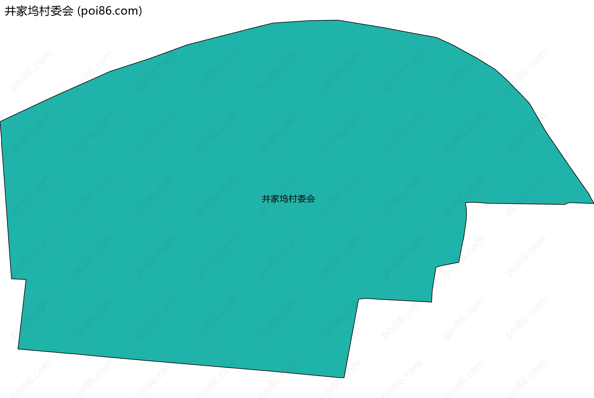 井家坞村委会边界地图