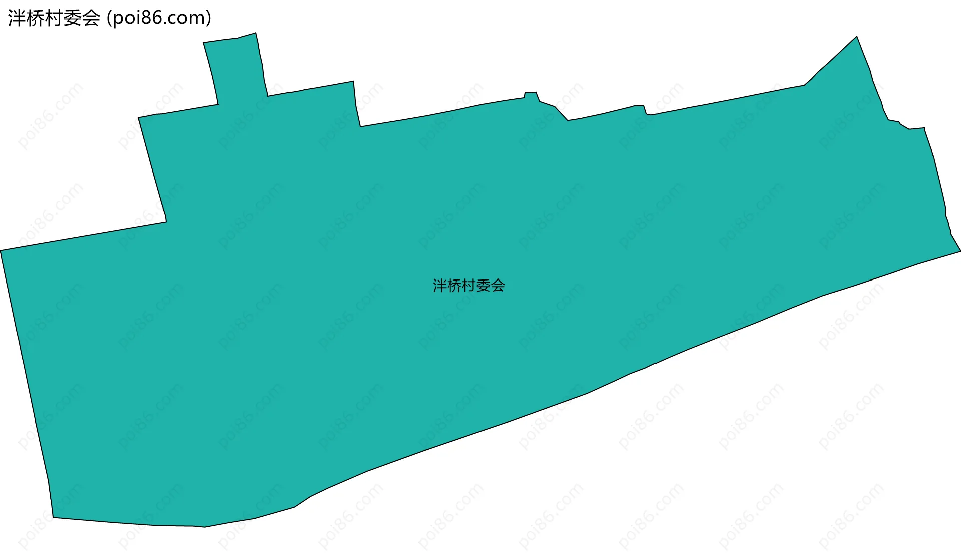 泮桥村委会边界地图