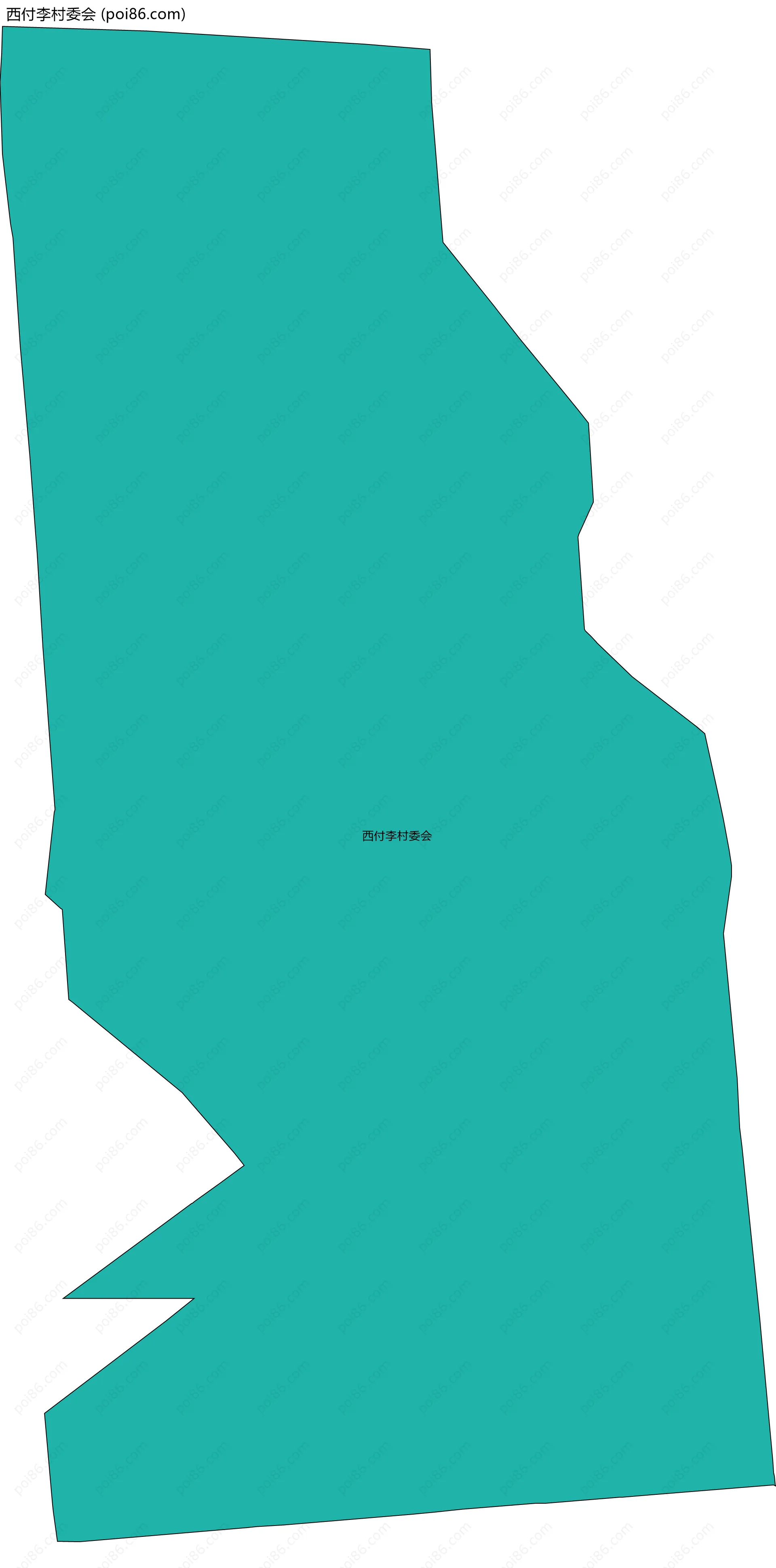 西付李村委会边界地图