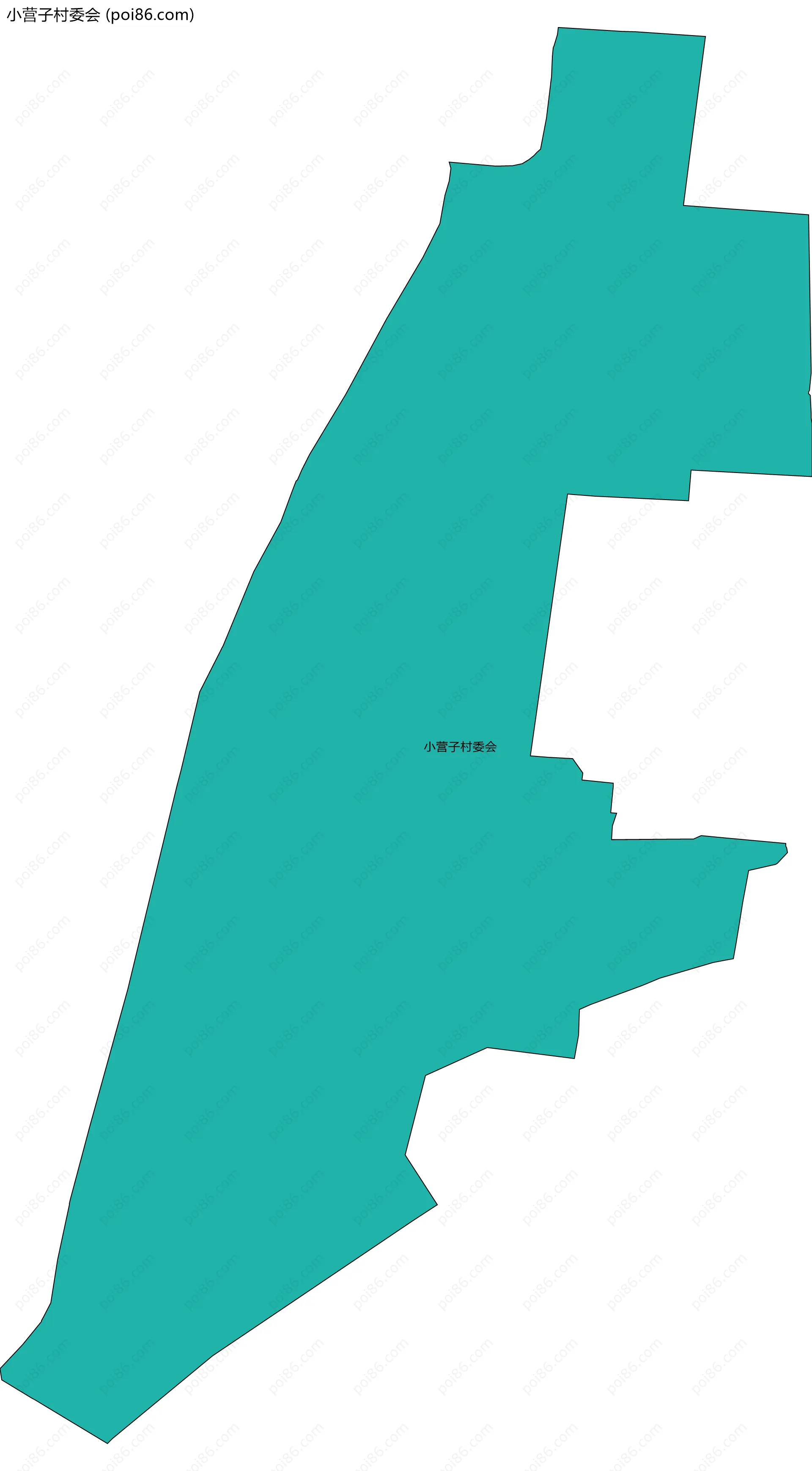 小营子村委会边界地图