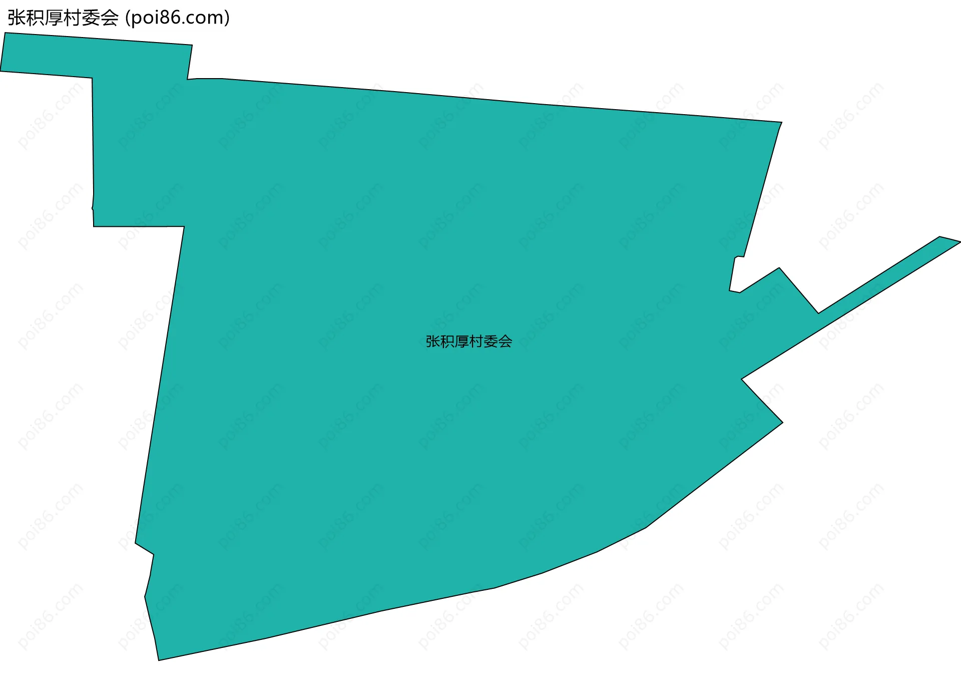 张积厚村委会边界地图