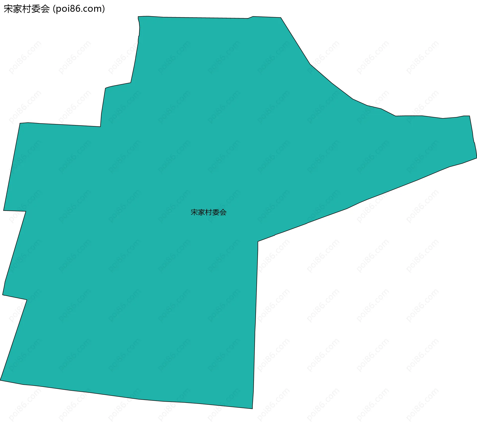 宋家村委会边界地图