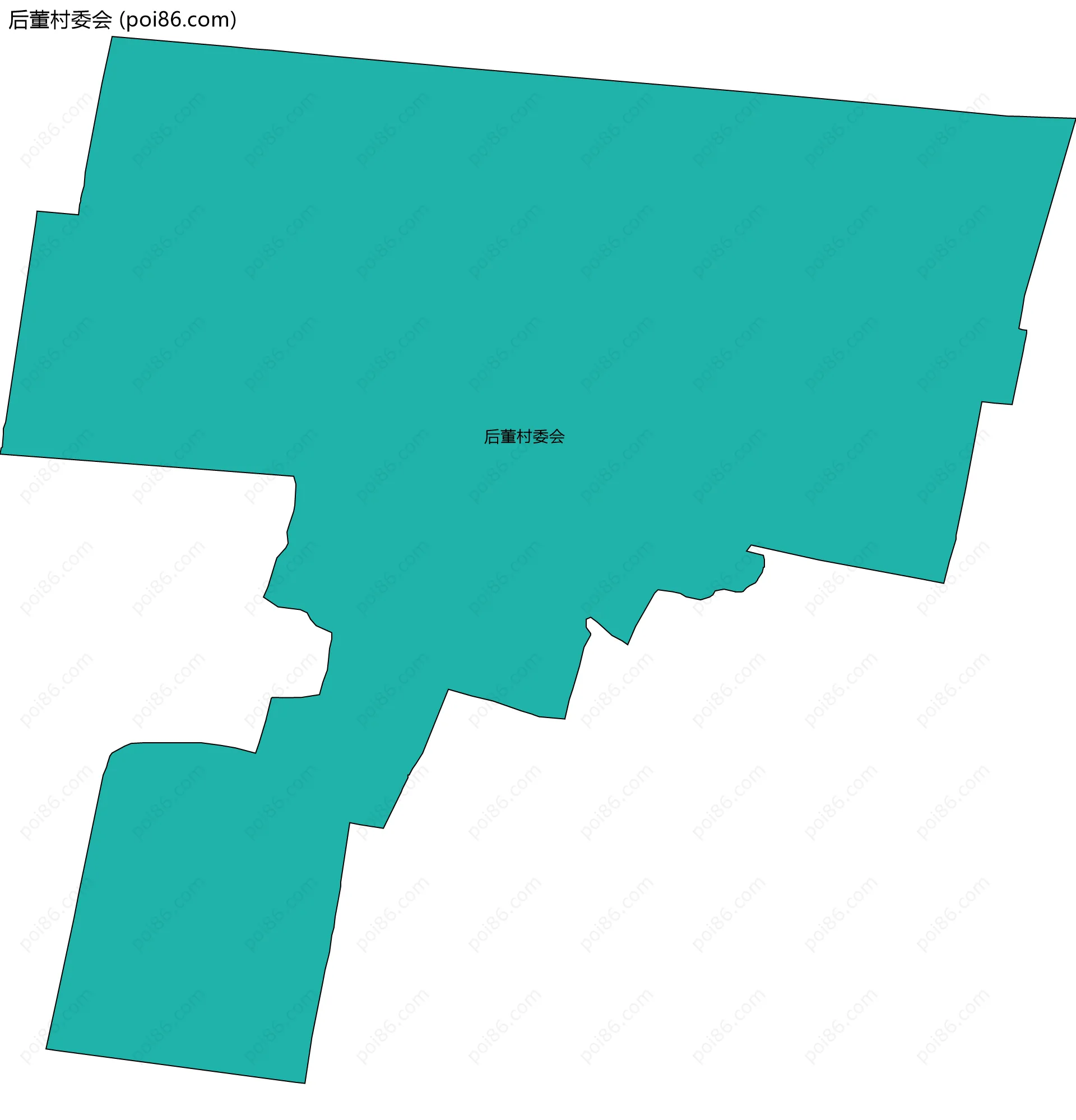 后董村委会边界地图