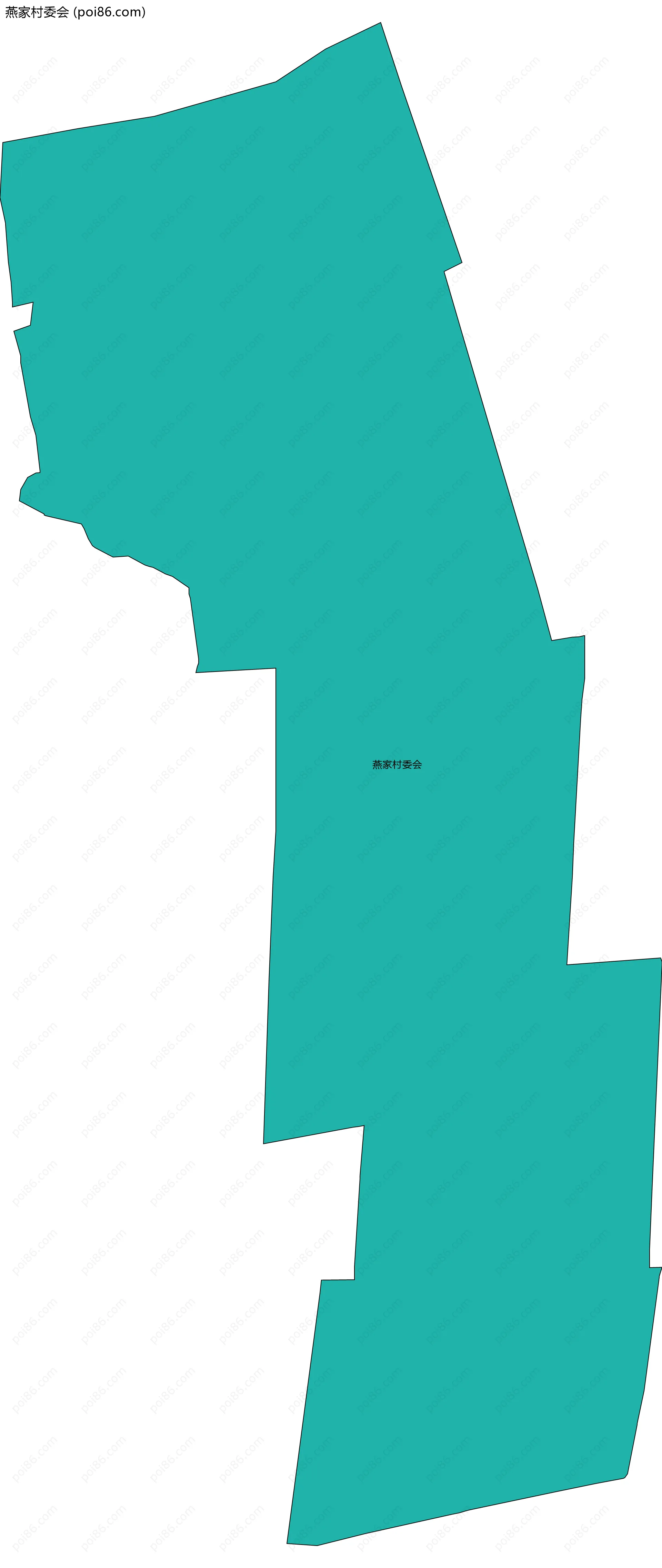 燕家村委会边界地图