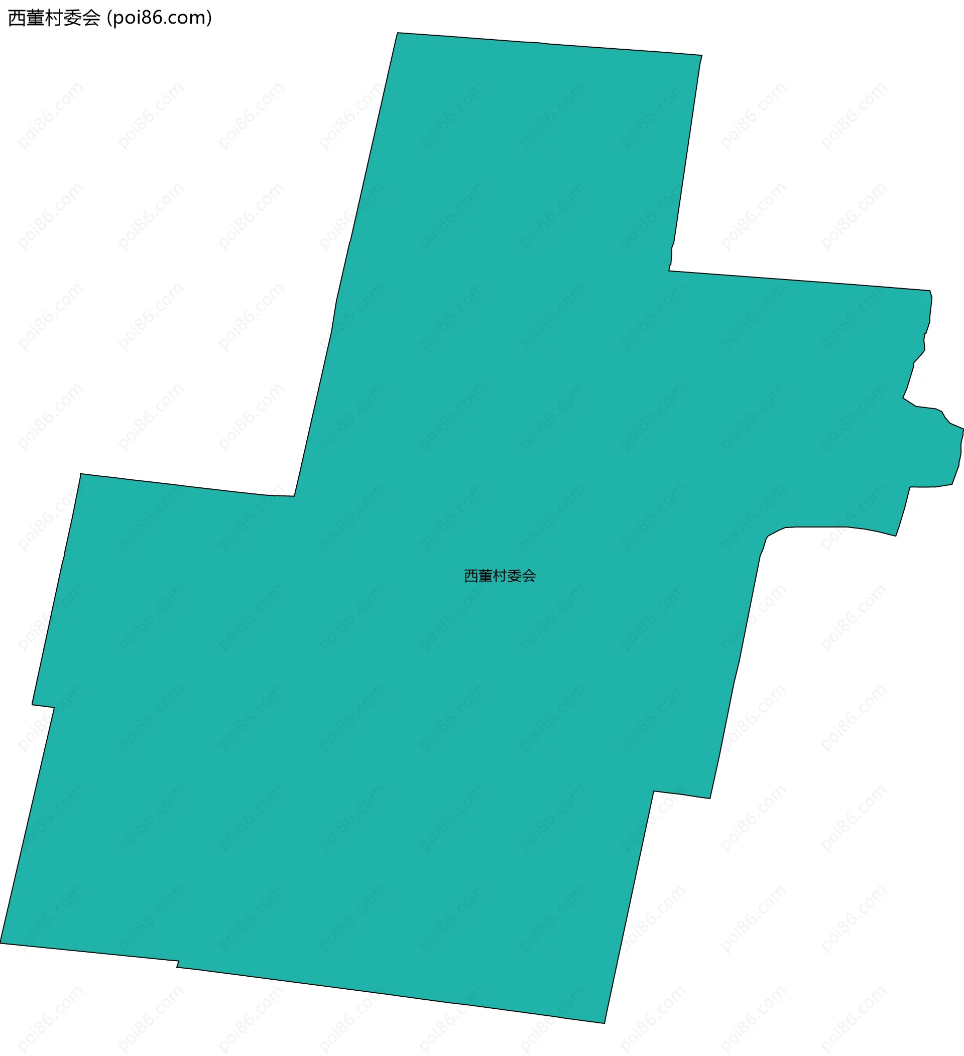 西董村委会边界地图