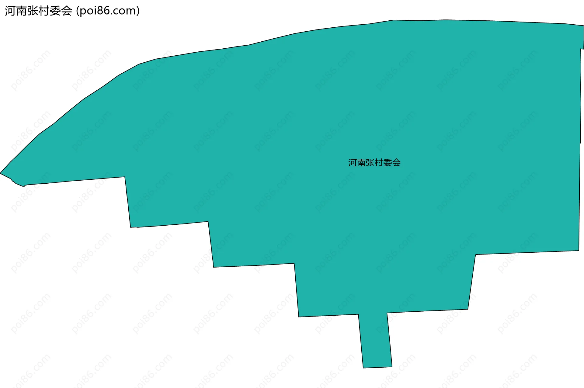 河南张村委会边界地图