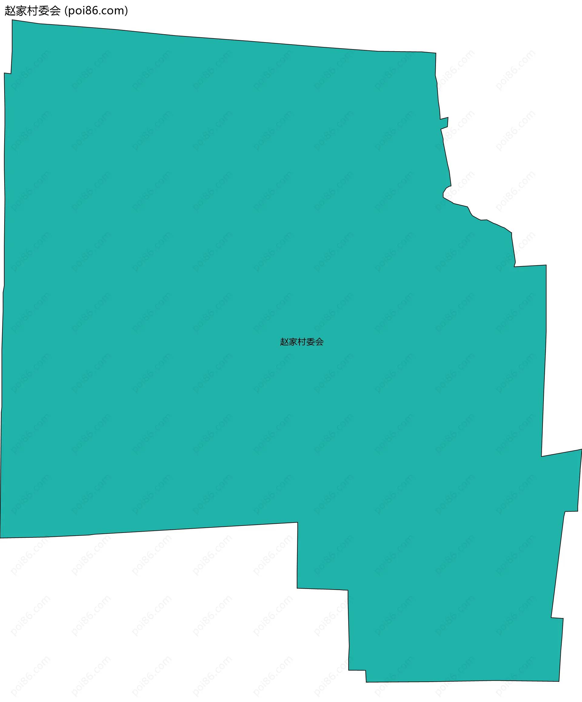赵家村委会边界地图