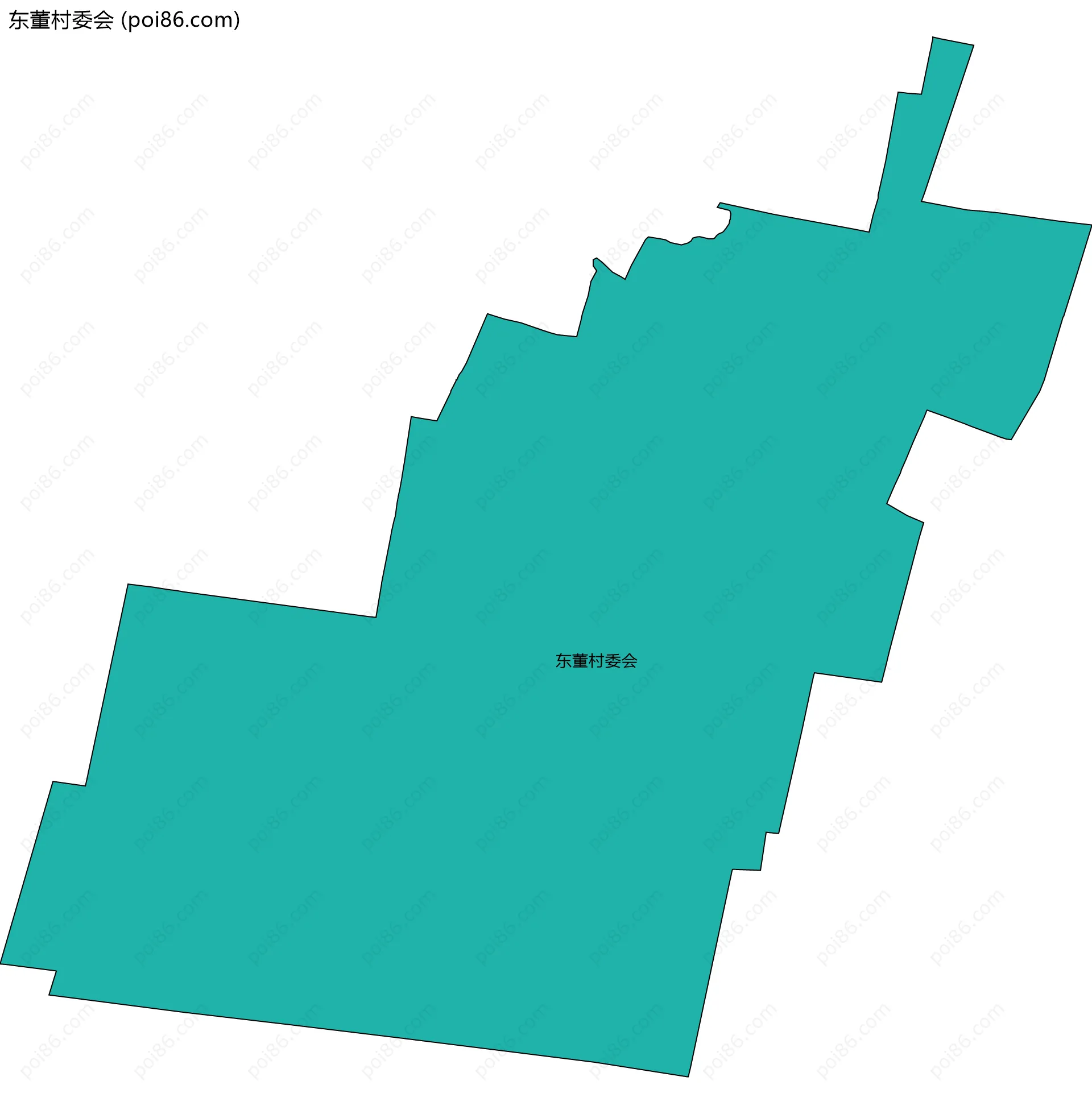 东董村委会边界地图