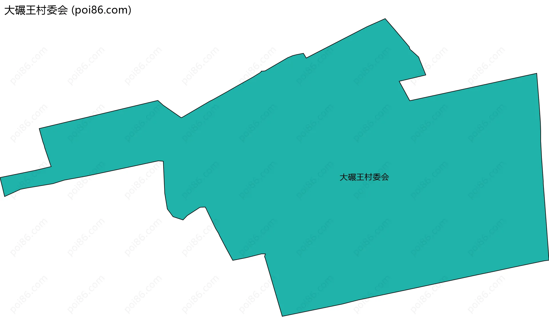 大碾王村委会边界地图