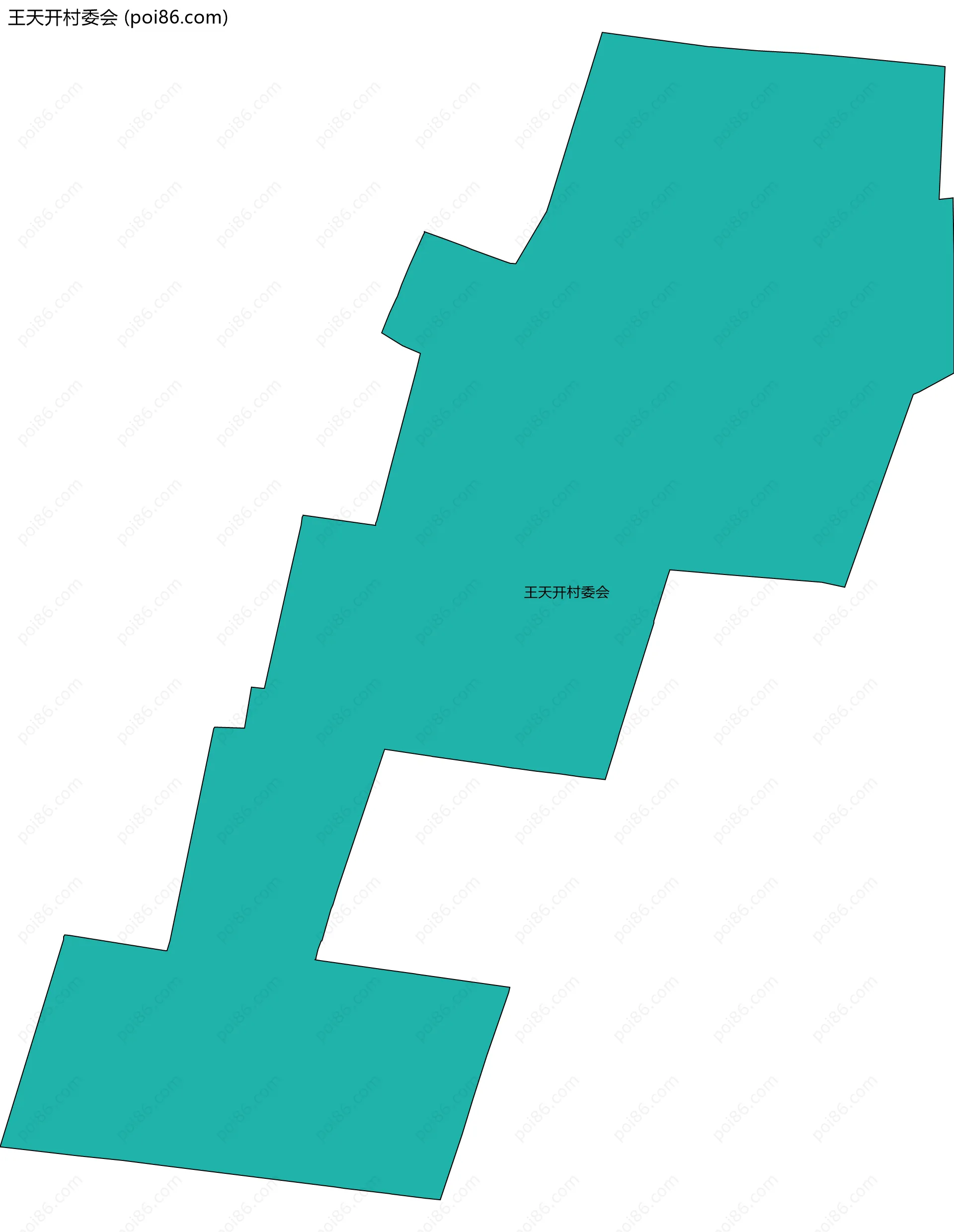 王天开村委会边界地图
