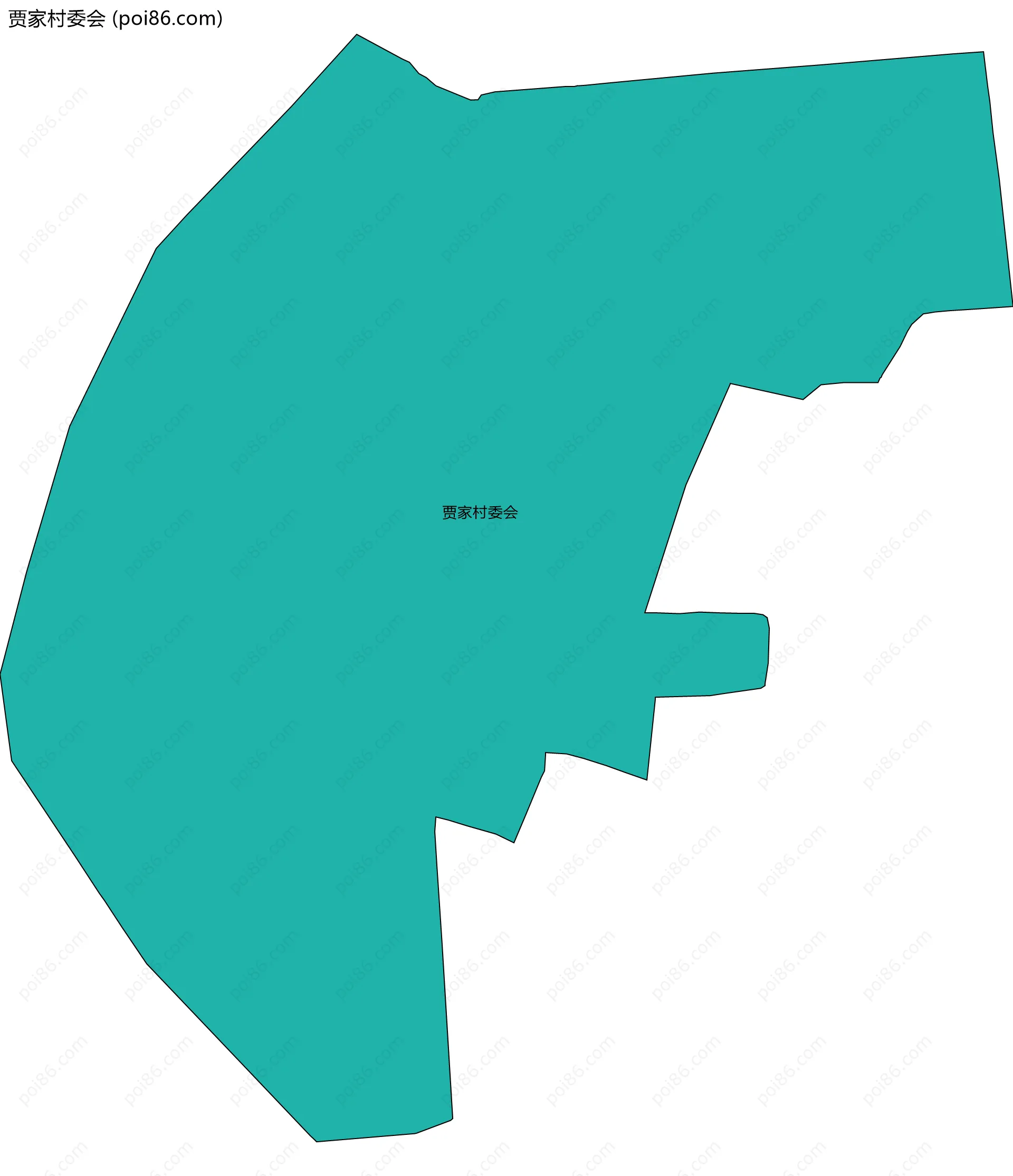 贾家村委会边界地图