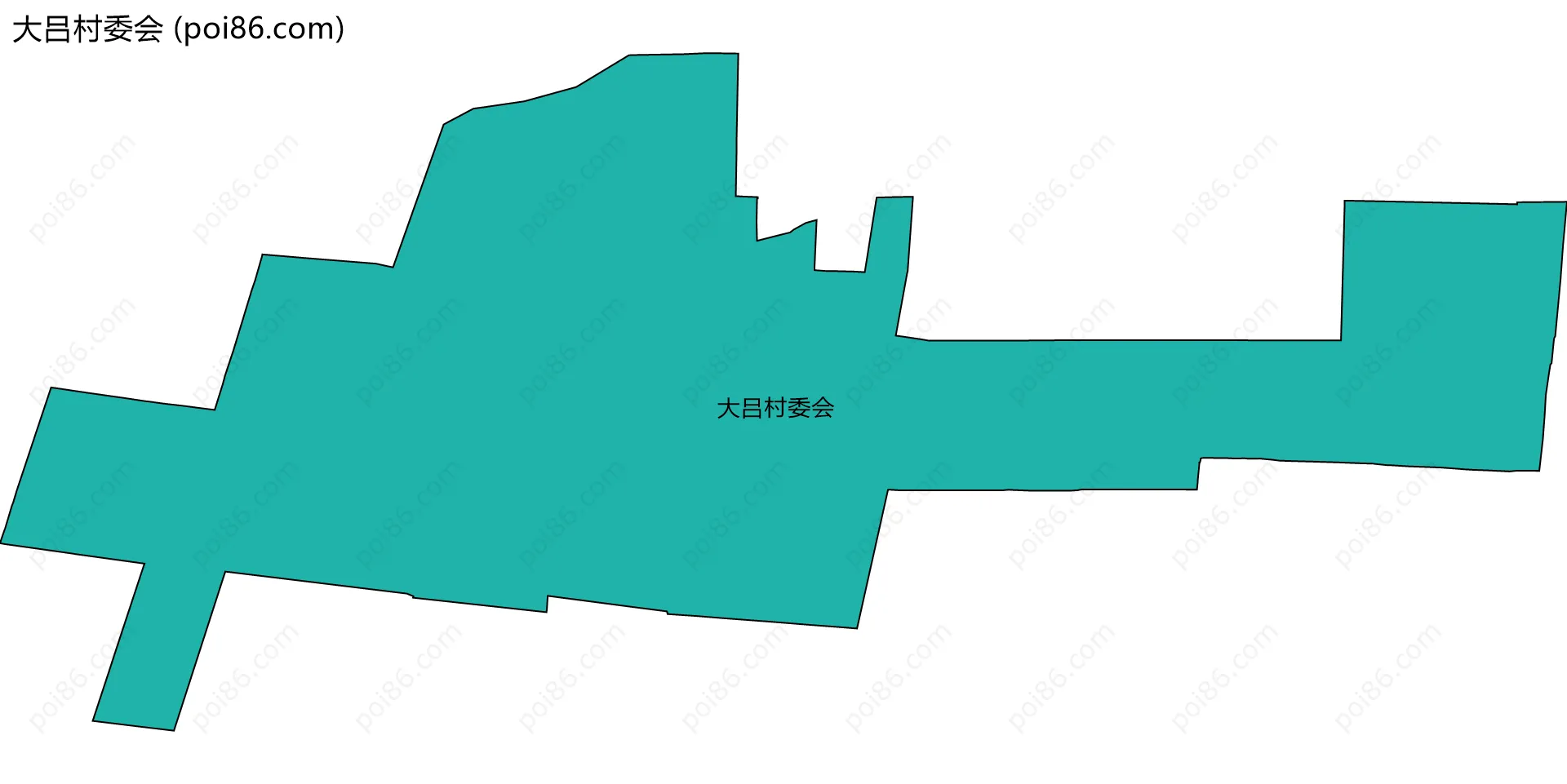 大吕村委会边界地图